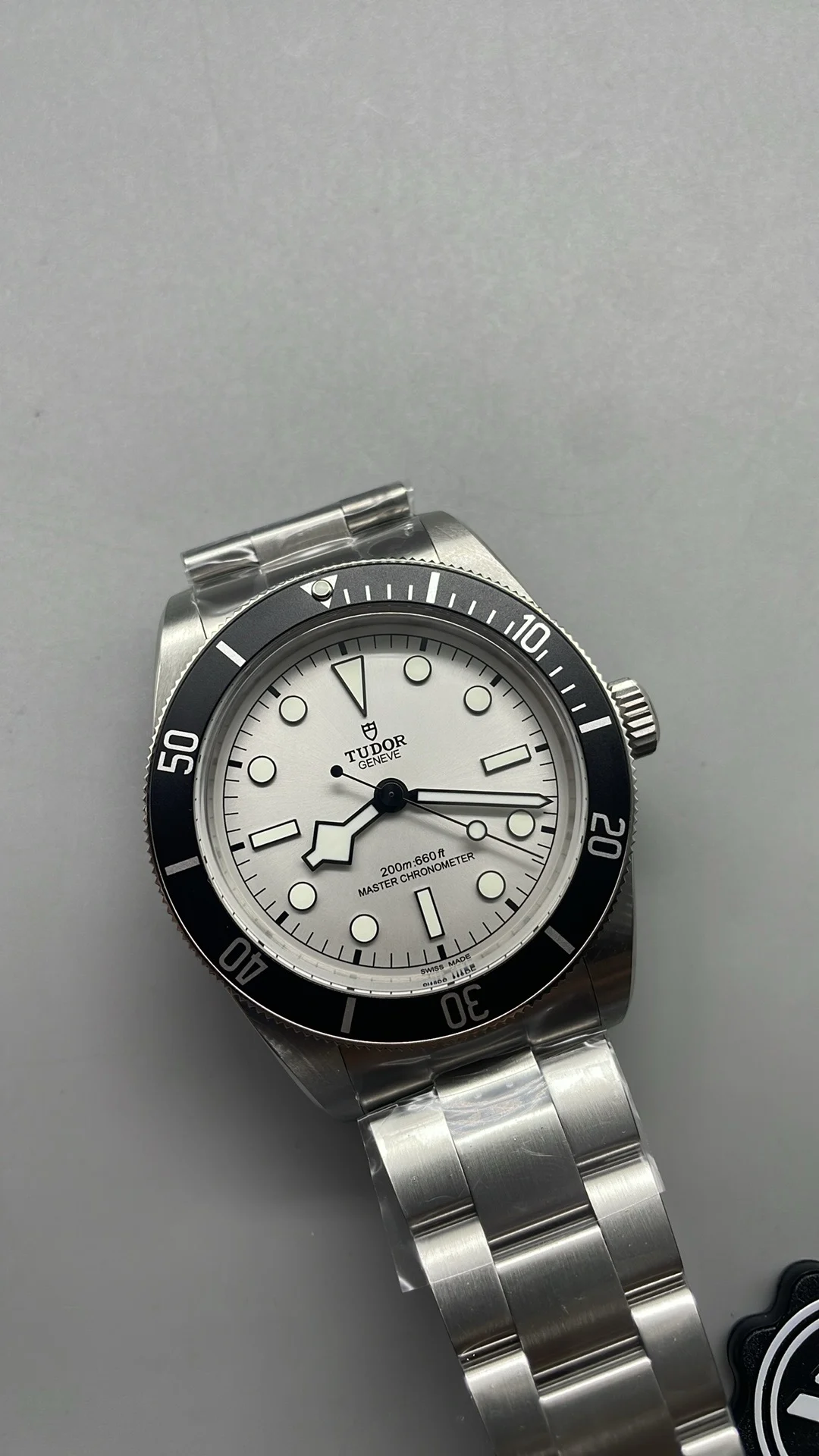 Tudor White Dial — photographed off the sweep