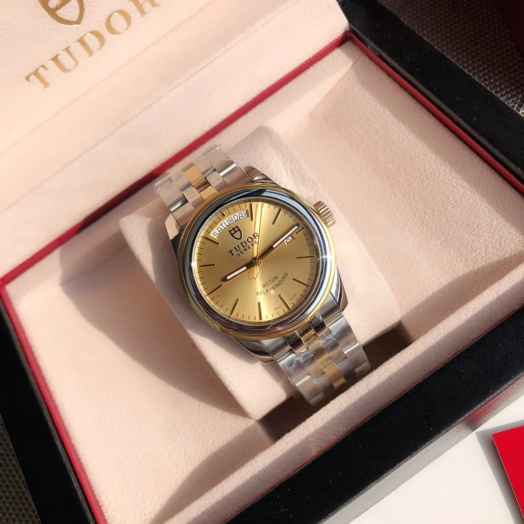 Tudor Yellow Gold — photographed off the sweep