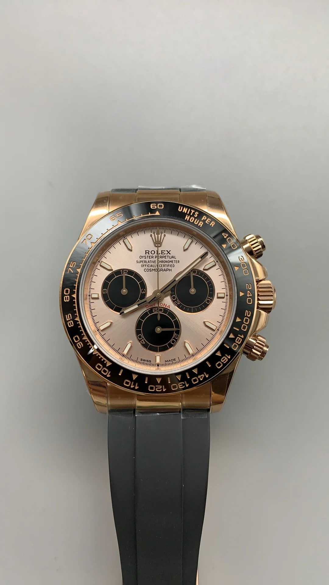 UFO, rose gold di, 4131, weighted version, free-sprung balance