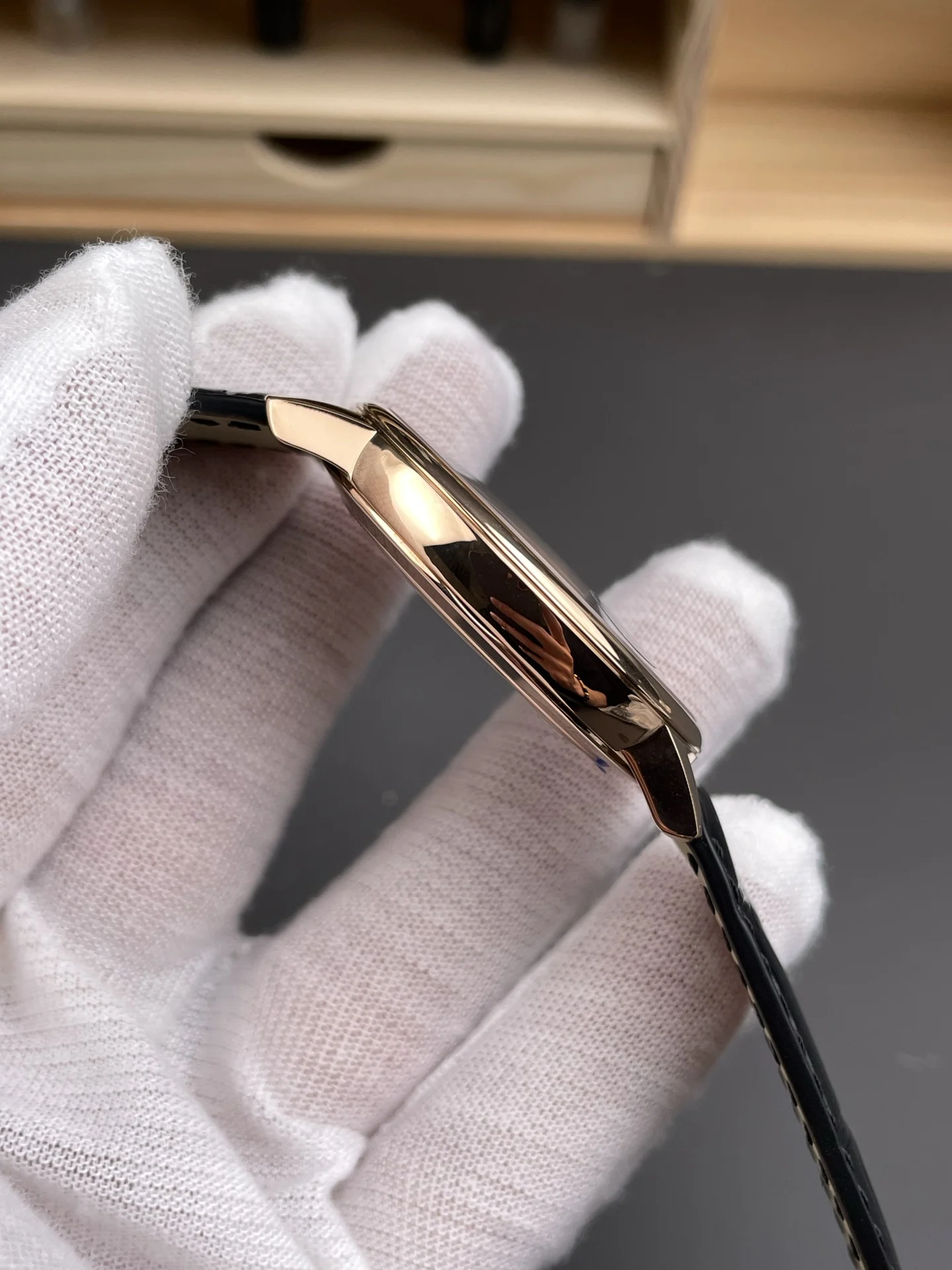Vacheron Constantin Black Dial 40mm — photographed off the sweep