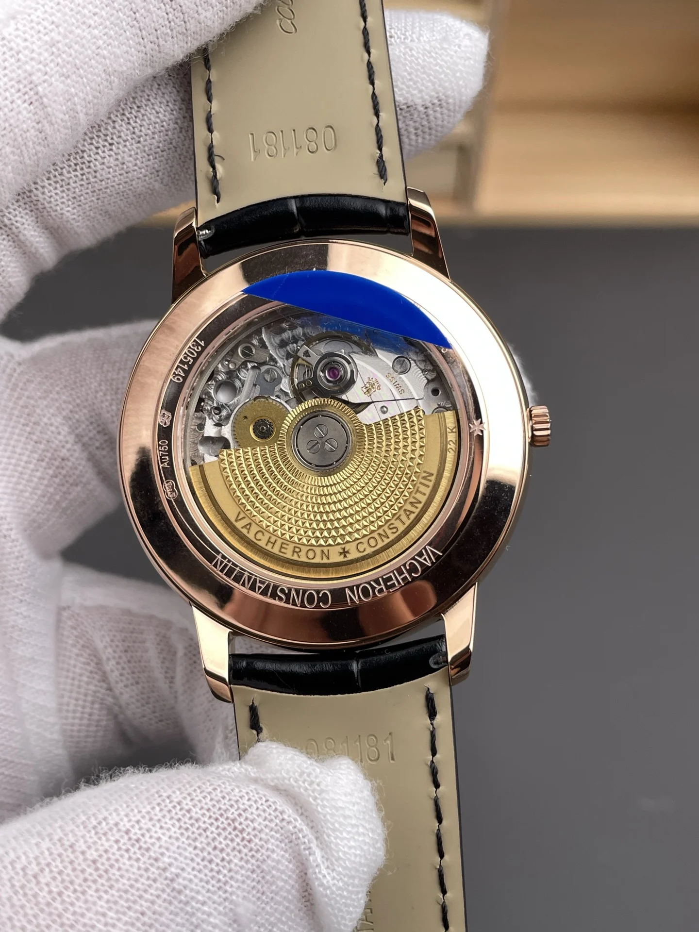 Vacheron Constantin Black Dial 40mm — photographed off the sweep