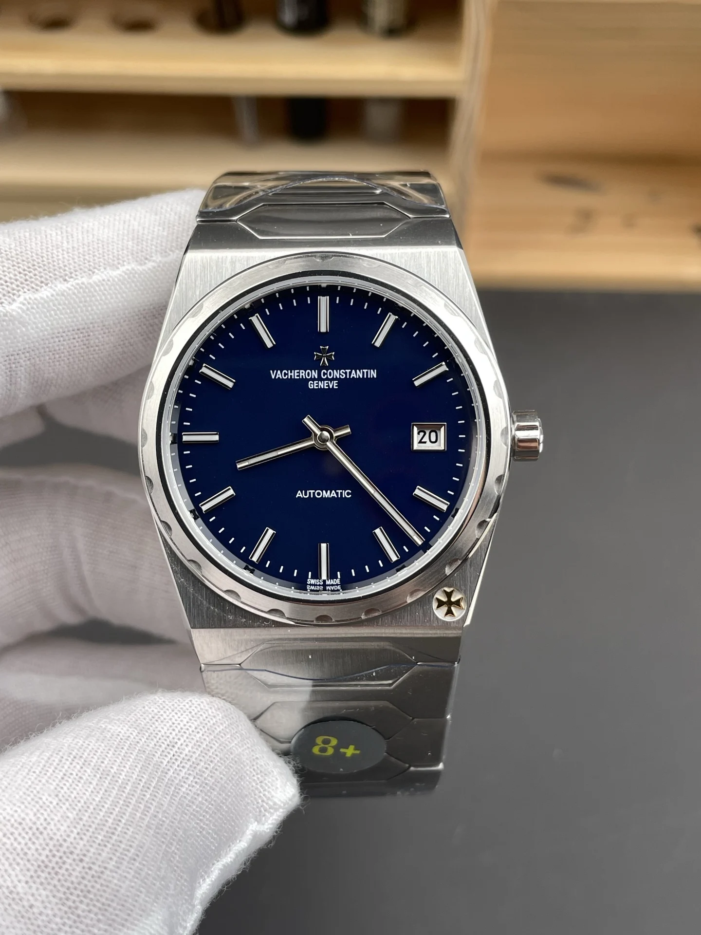 Vacheron Constantin Blue Dial 37mm — photographed off the sweep
