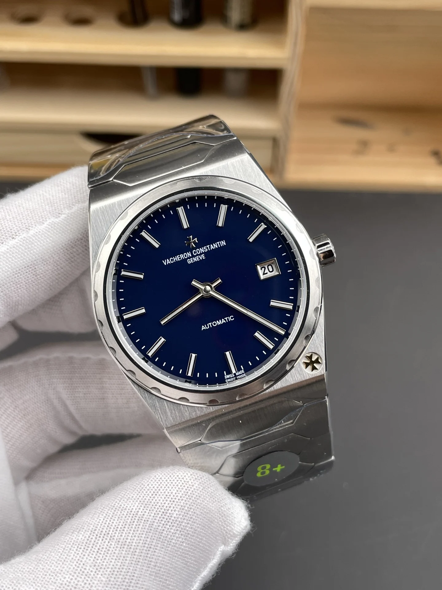 Vacheron Constantin Blue Dial 37mm — photographed off the sweep