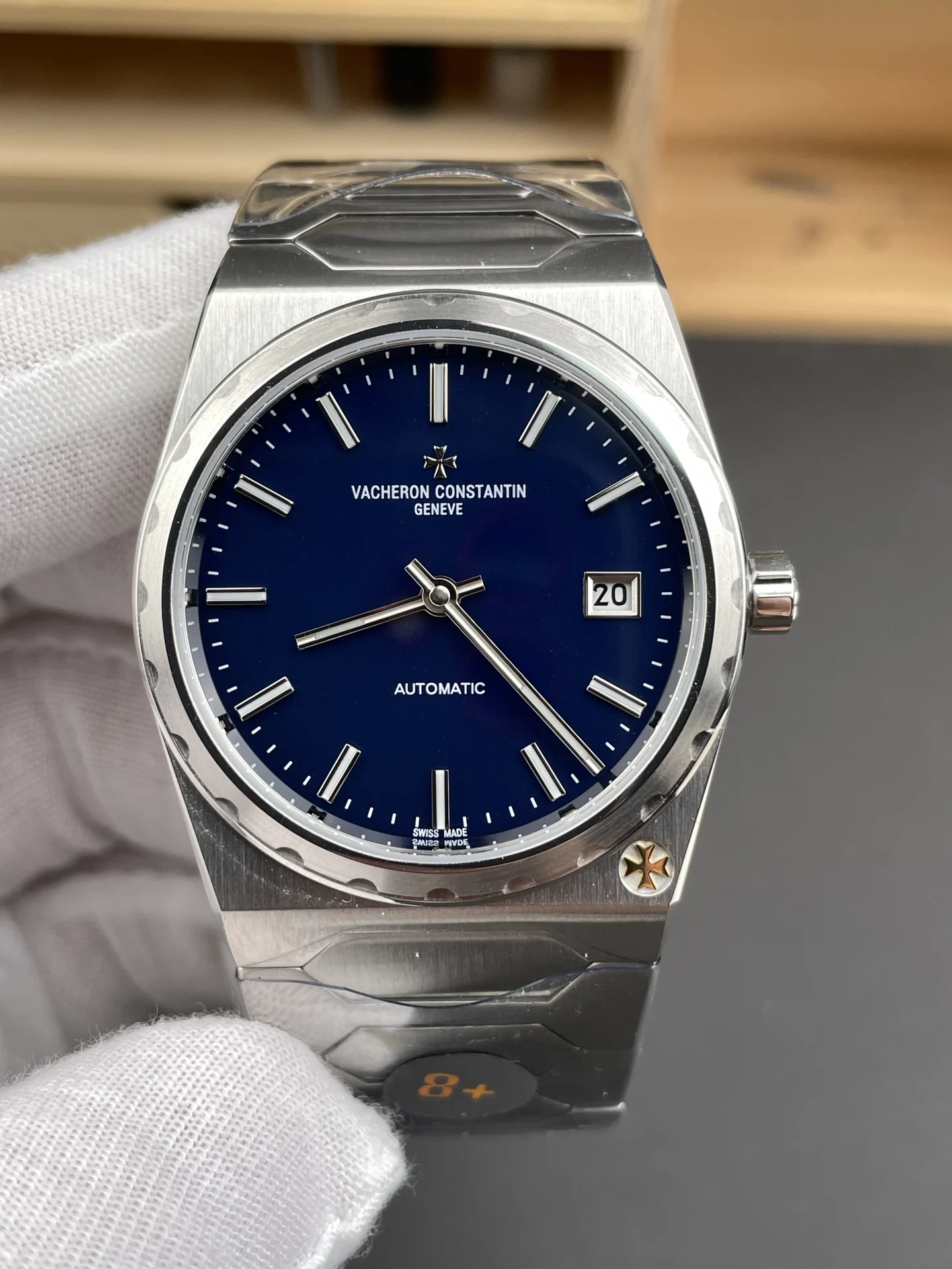 Vacheron Constantin Blue Dial 37mm — photographed off the sweep