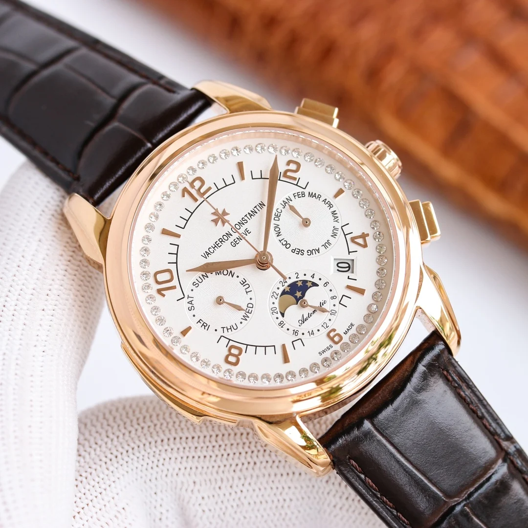Vacheron Constantin Fiftysix Moon Phase Steel — photographed off the sweep