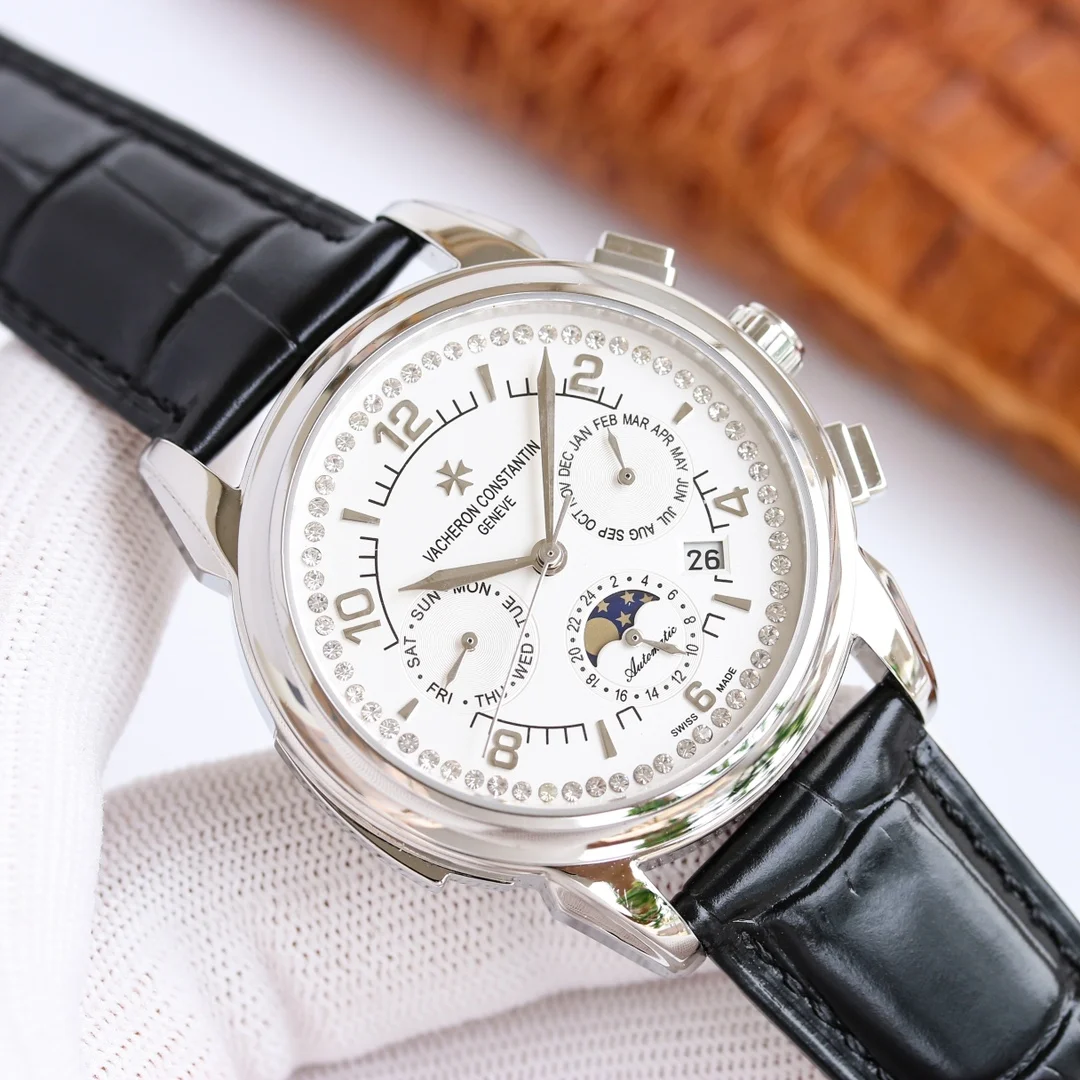 Vacheron Constantin Fiftysix Moon Phase Steel — photographed off the sweep