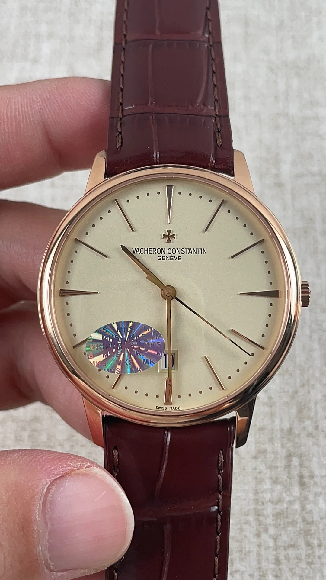 Vacheron Constantin Heritage 9015 movement — photographed off the sweep