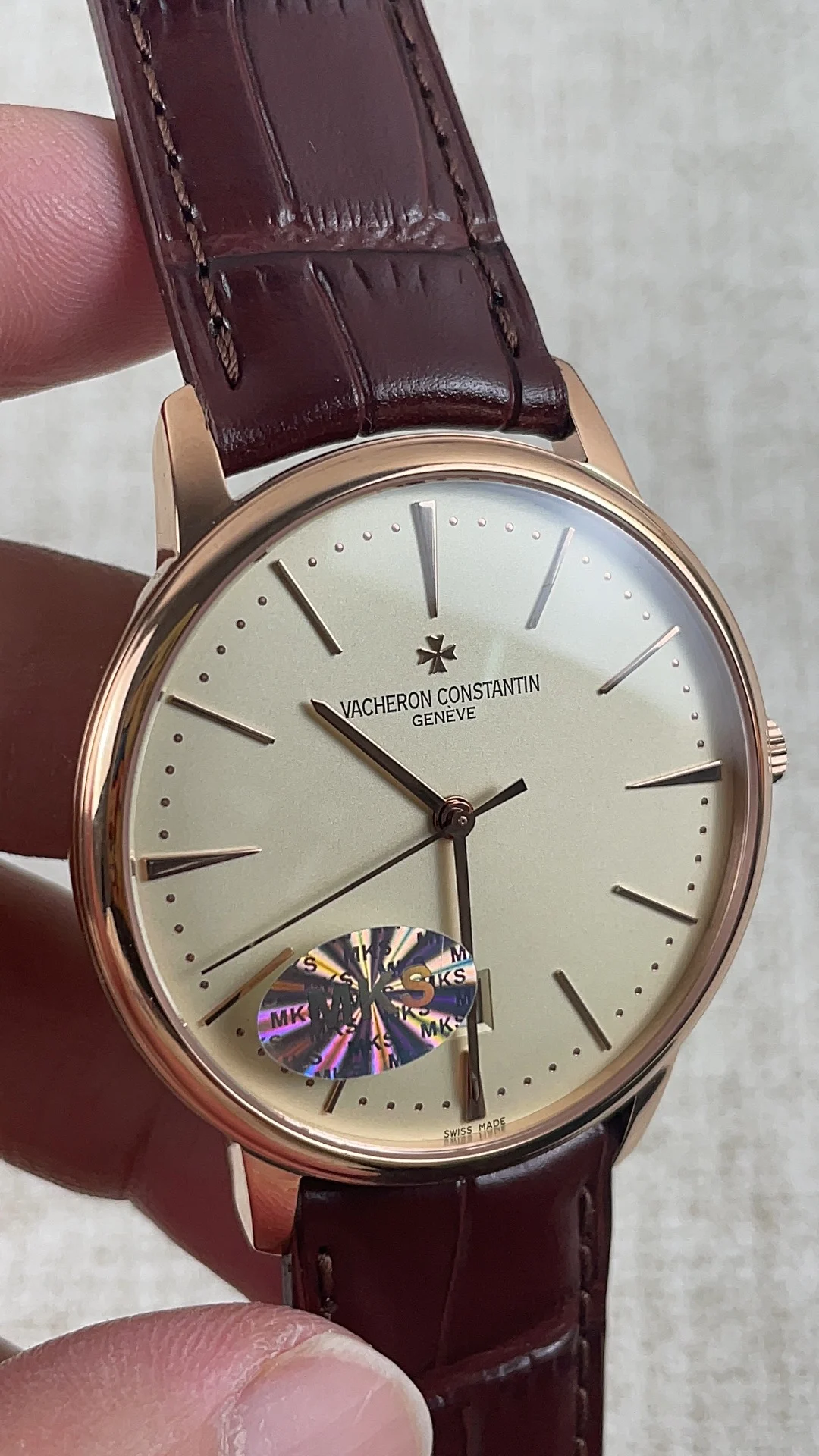 Vacheron Constantin Heritage 9015 movement — photographed off the sweep
