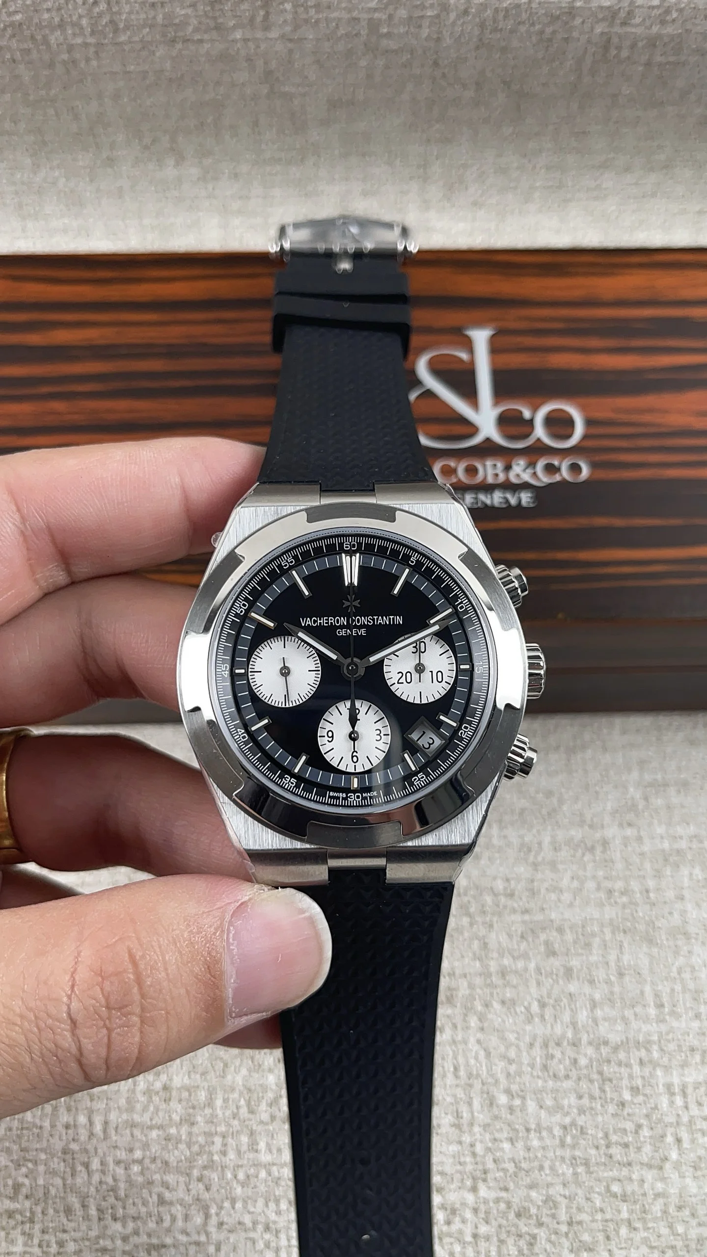 Vacheron Constantin Overseas — photographed off the sweep