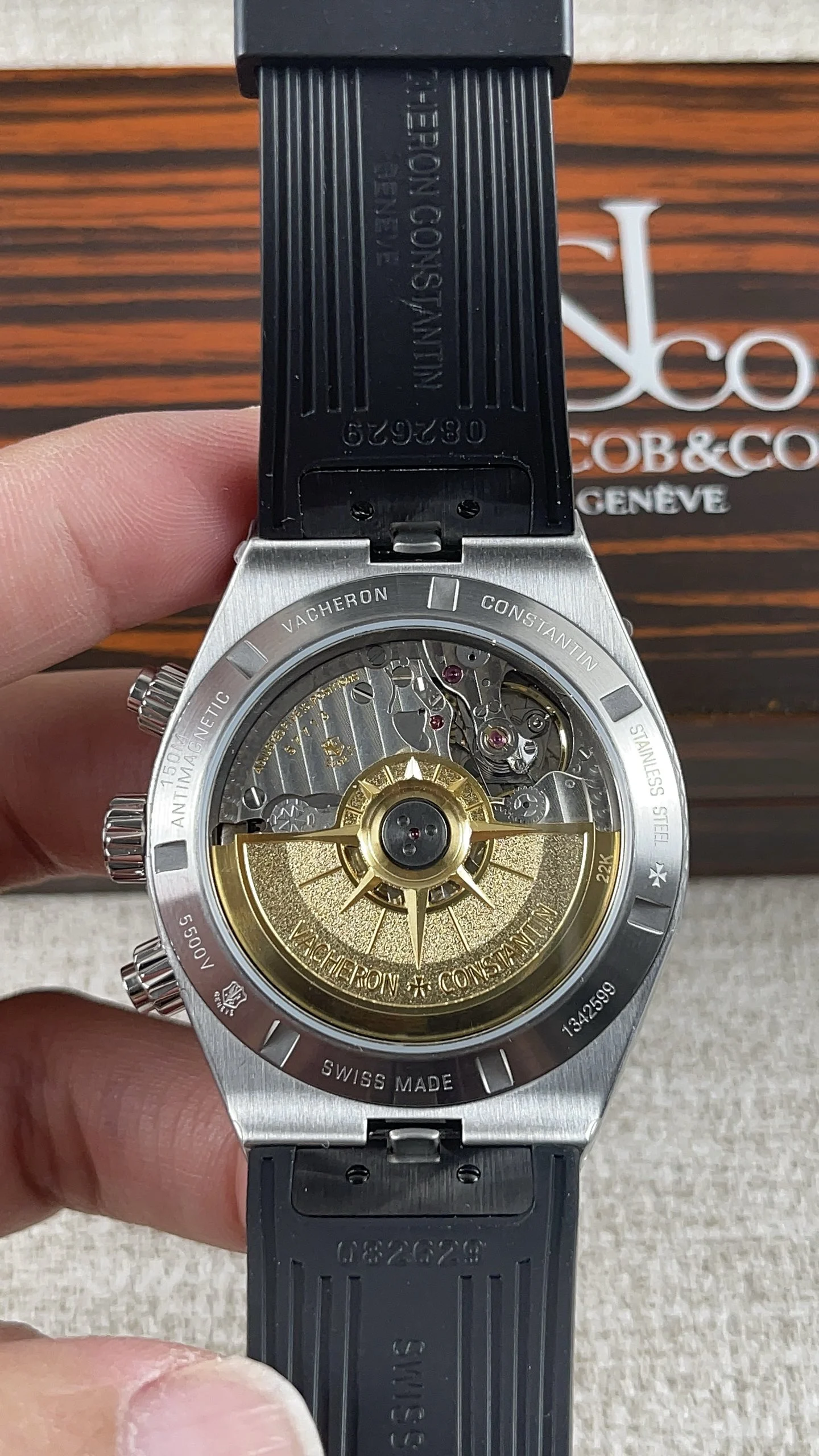 Vacheron Constantin Overseas — photographed off the sweep