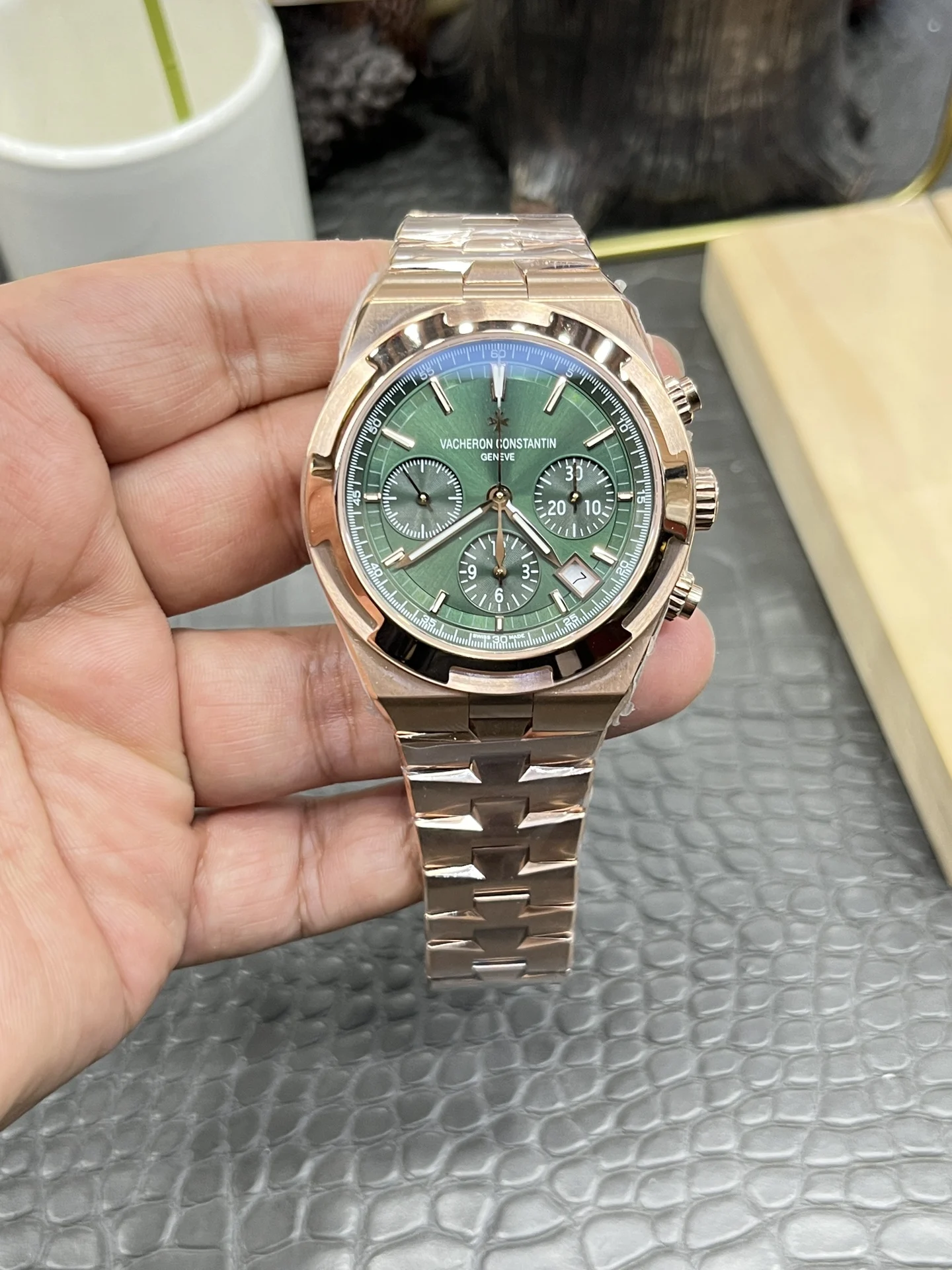 Vacheron Constantin Overseas 42mm — photographed off the sweep