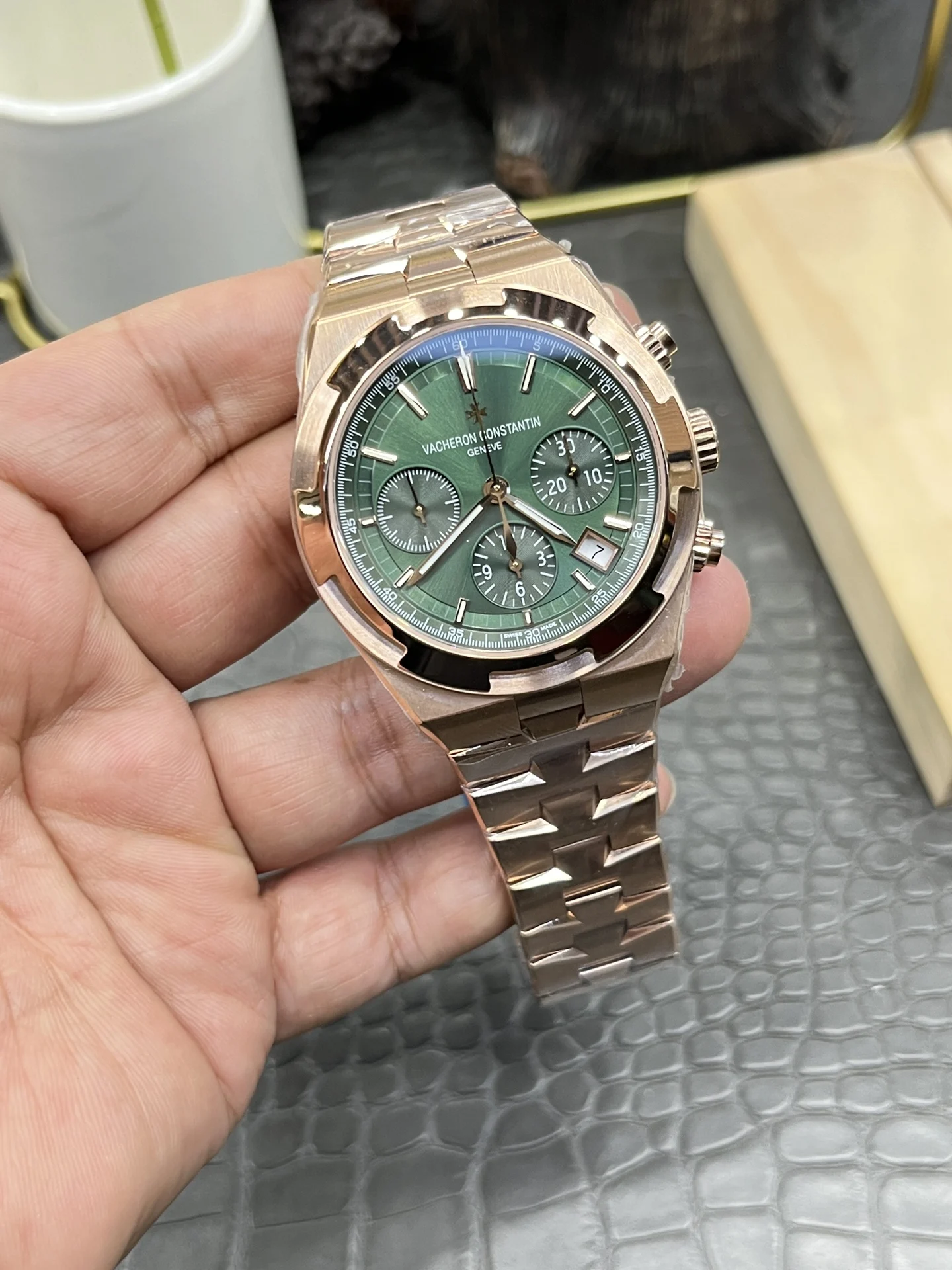 Vacheron Constantin Overseas 42mm — photographed off the sweep