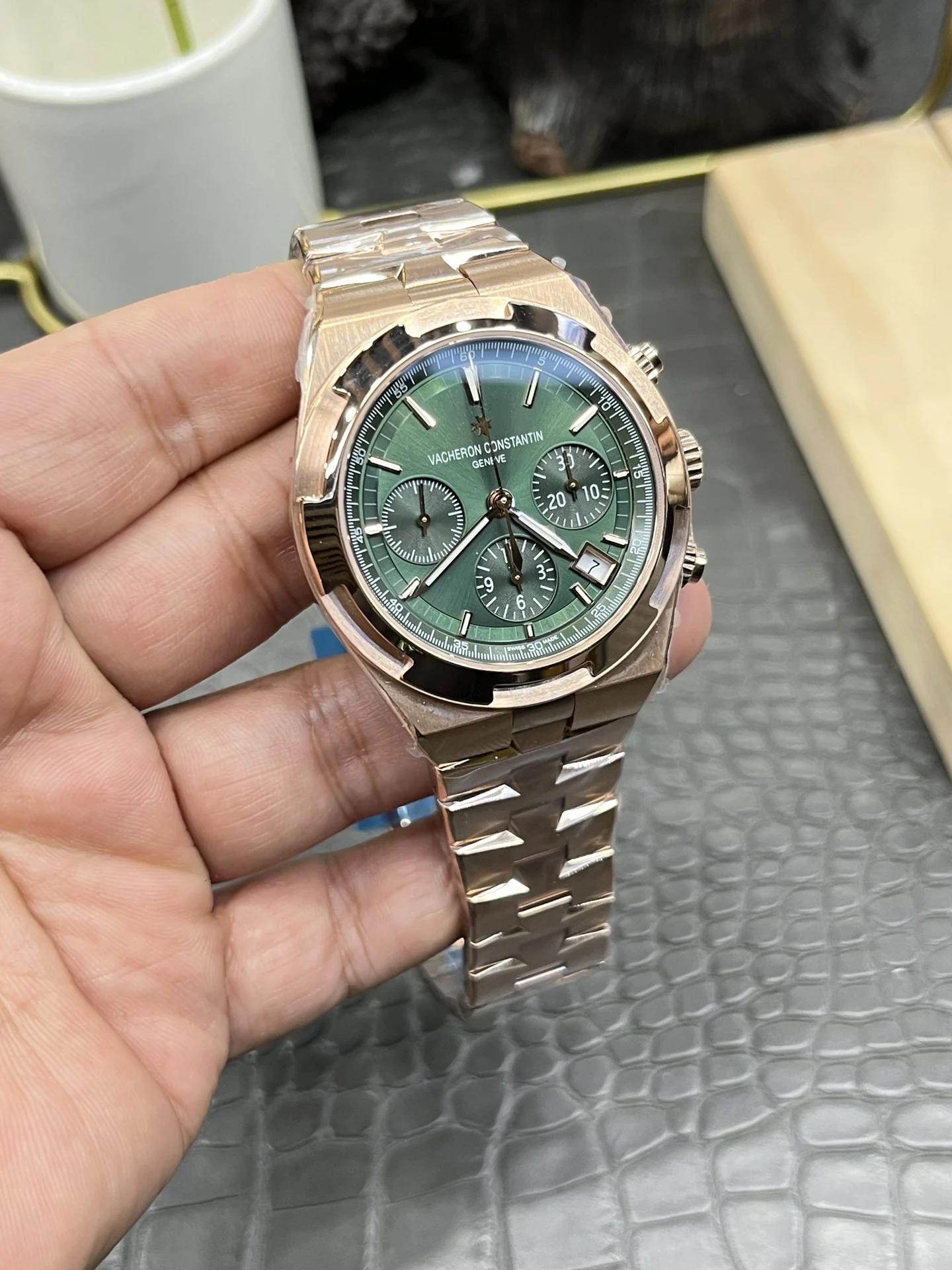Vacheron Constantin Overseas 42mm — photographed off the sweep
