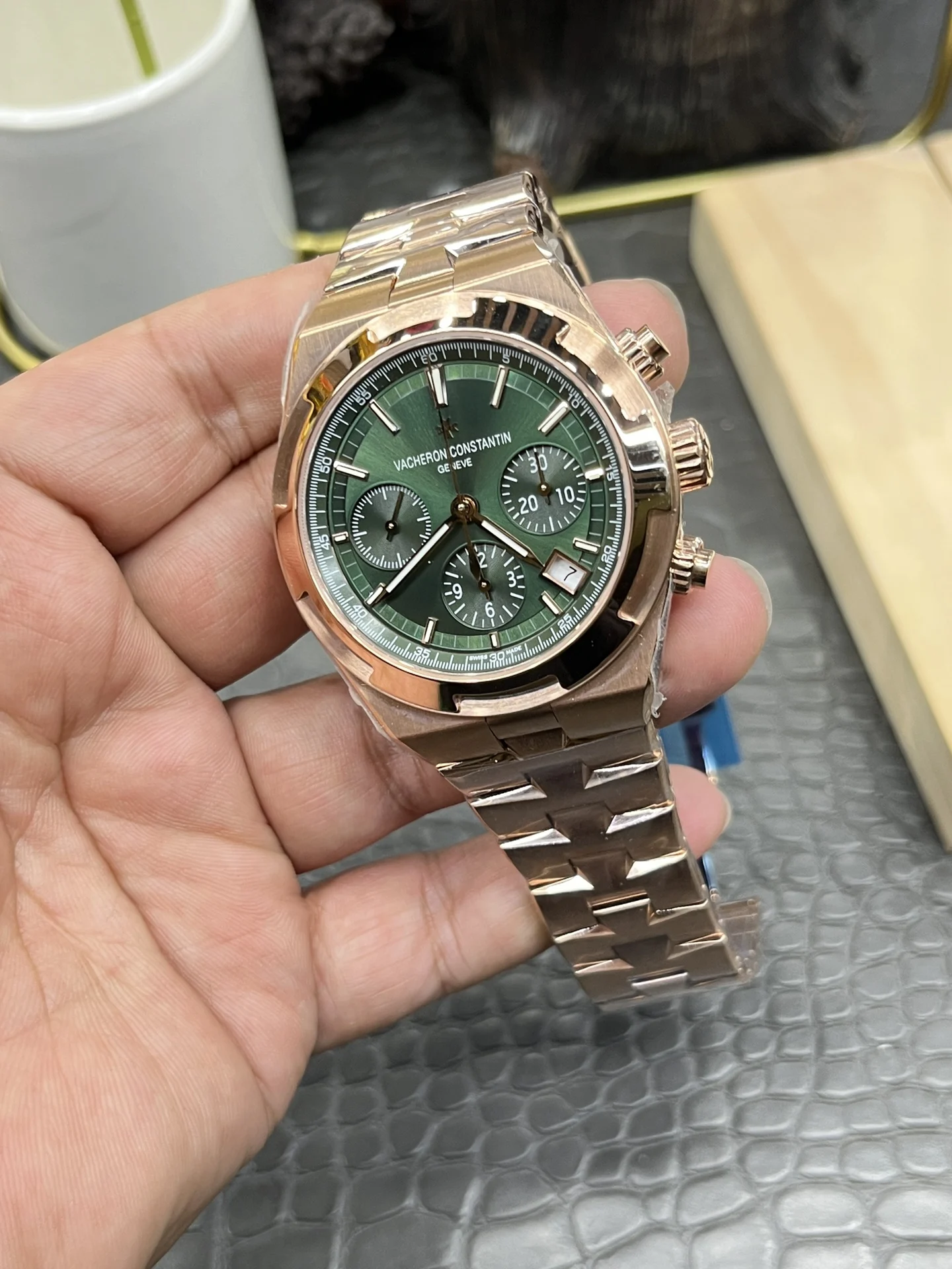 Vacheron Constantin Overseas 42mm — photographed off the sweep