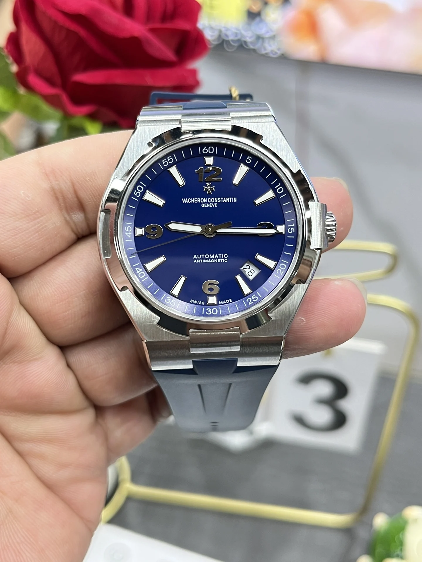 Vacheron Constantin Overseas 42mm — photographed off the sweep