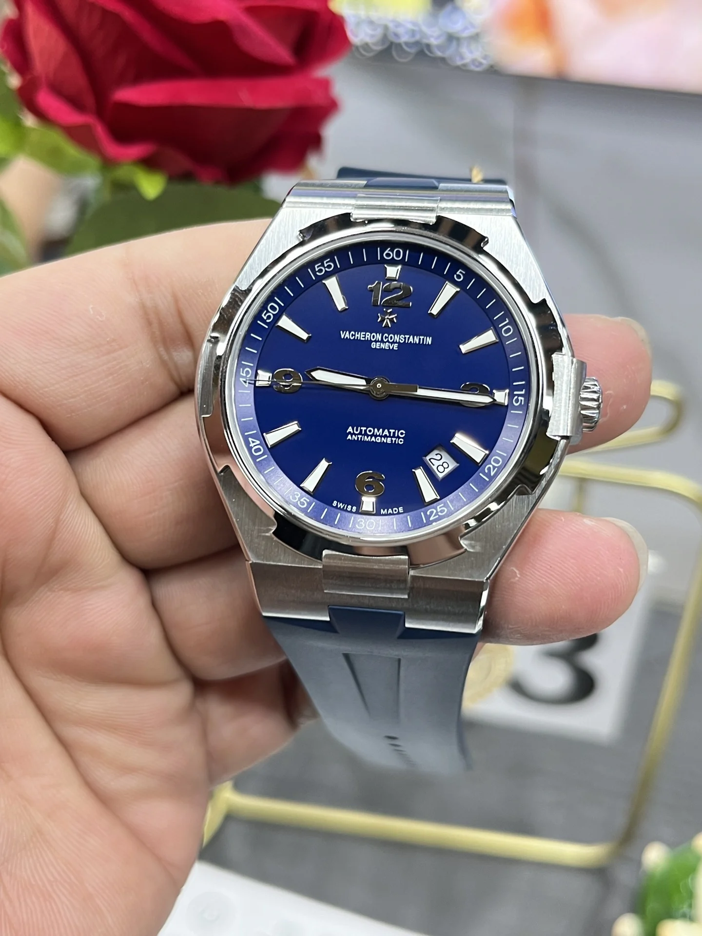 Vacheron Constantin Overseas 42mm — photographed off the sweep