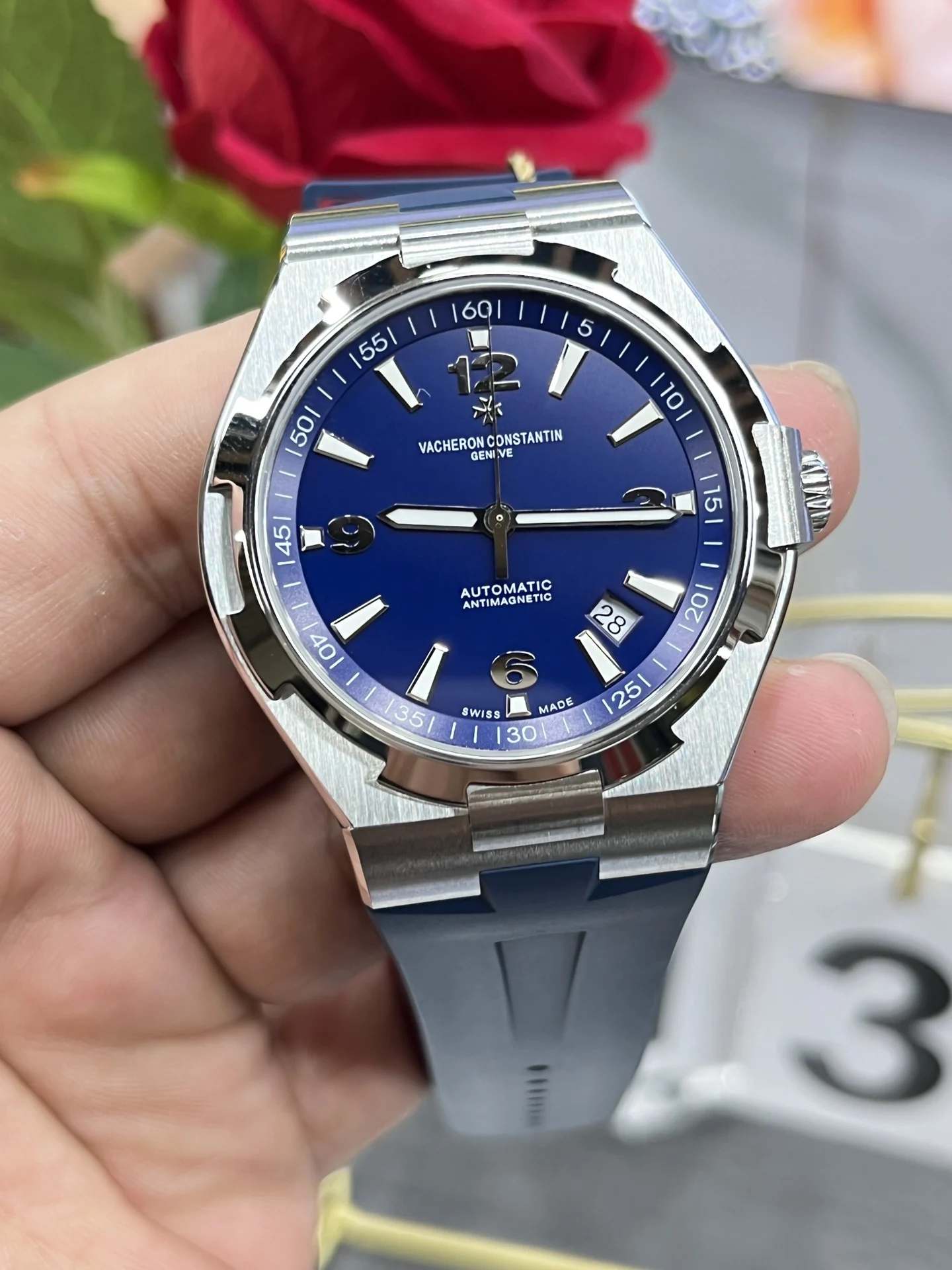 Vacheron Constantin Overseas 42mm — photographed off the sweep