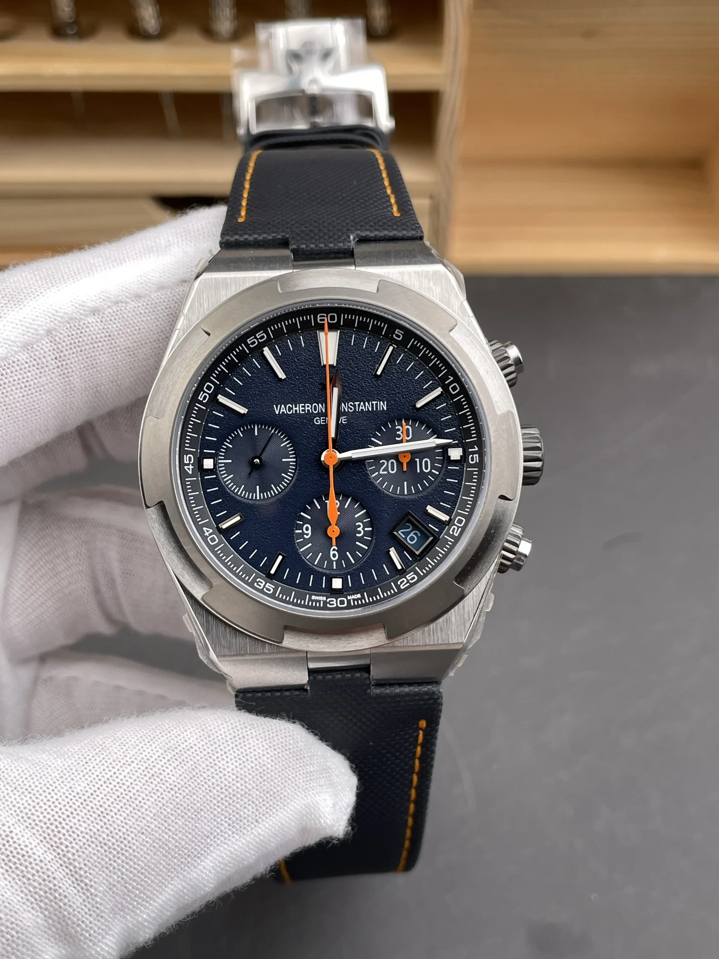 Vacheron Constantin Overseas 42mm — photographed off the sweep