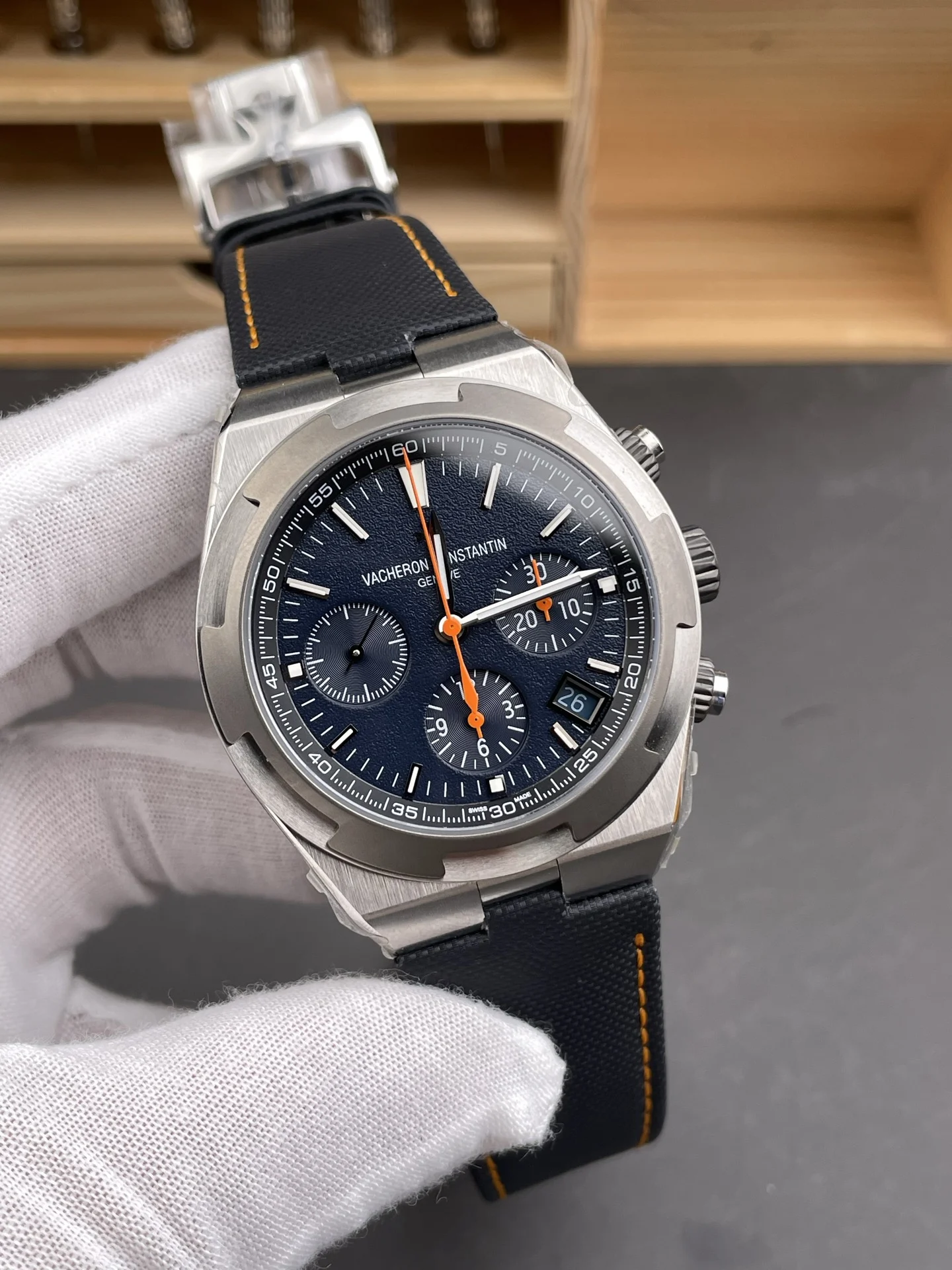 Vacheron Constantin Overseas 42mm — photographed off the sweep