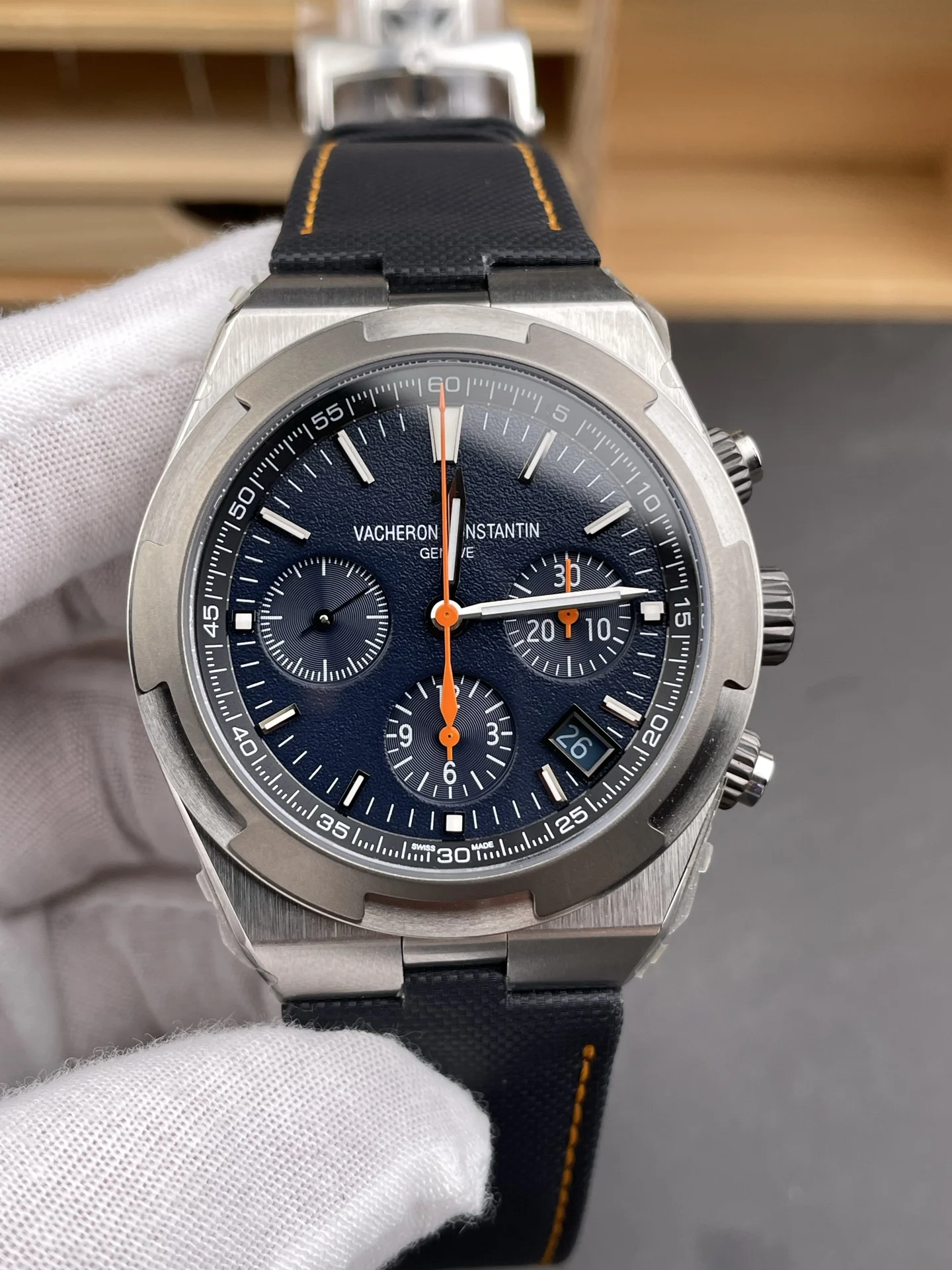 Vacheron Constantin Overseas 42mm — photographed off the sweep