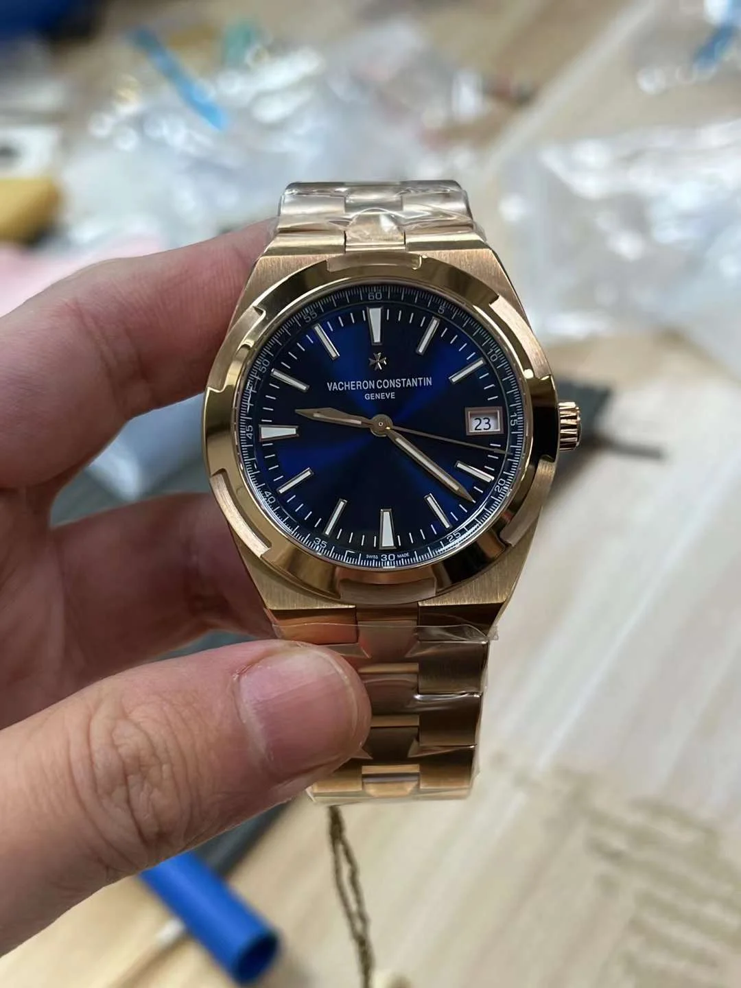 Vacheron Constantin Overseas — photographed off the sweep