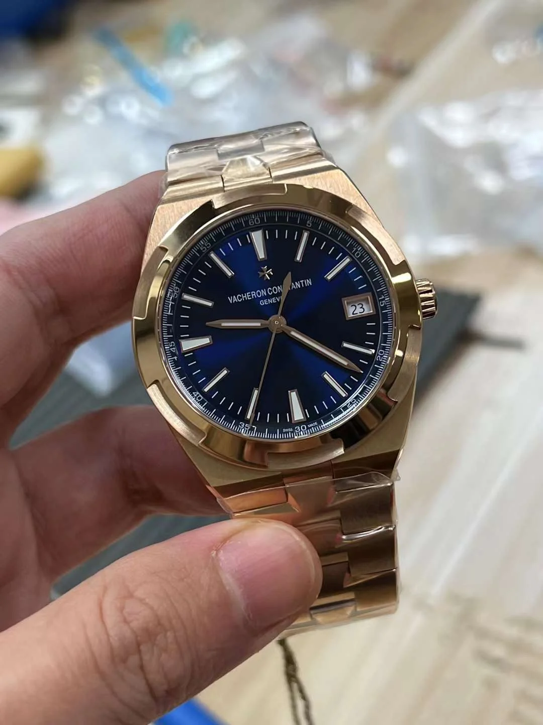 Vacheron Constantin Overseas — photographed off the sweep