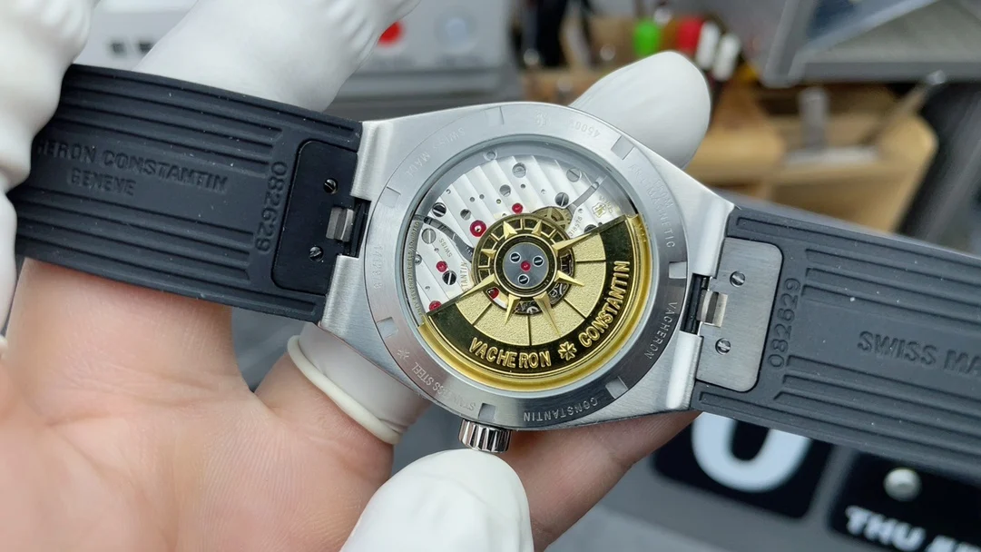 Vacheron Constantin Overseas Black Dial — photographed off the sweep