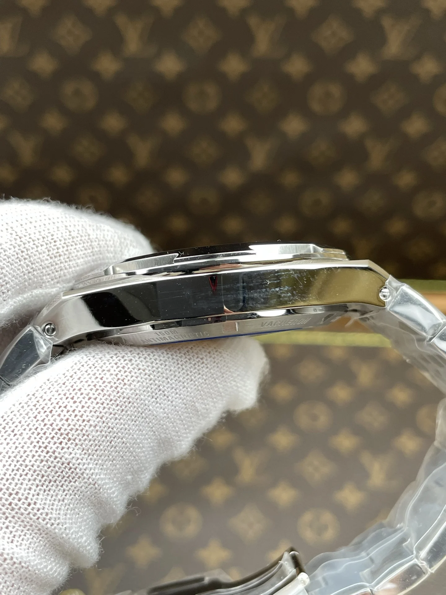 Vacheron Constantin Overseas Black Dial — photographed off the sweep