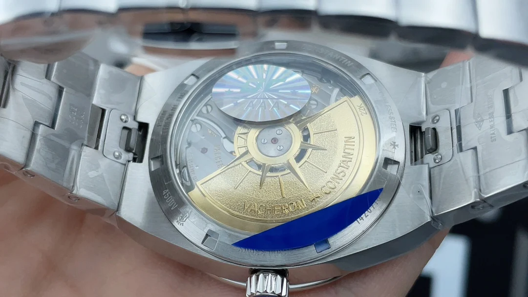 Vacheron Constantin Overseas Blue Dial — photographed off the sweep