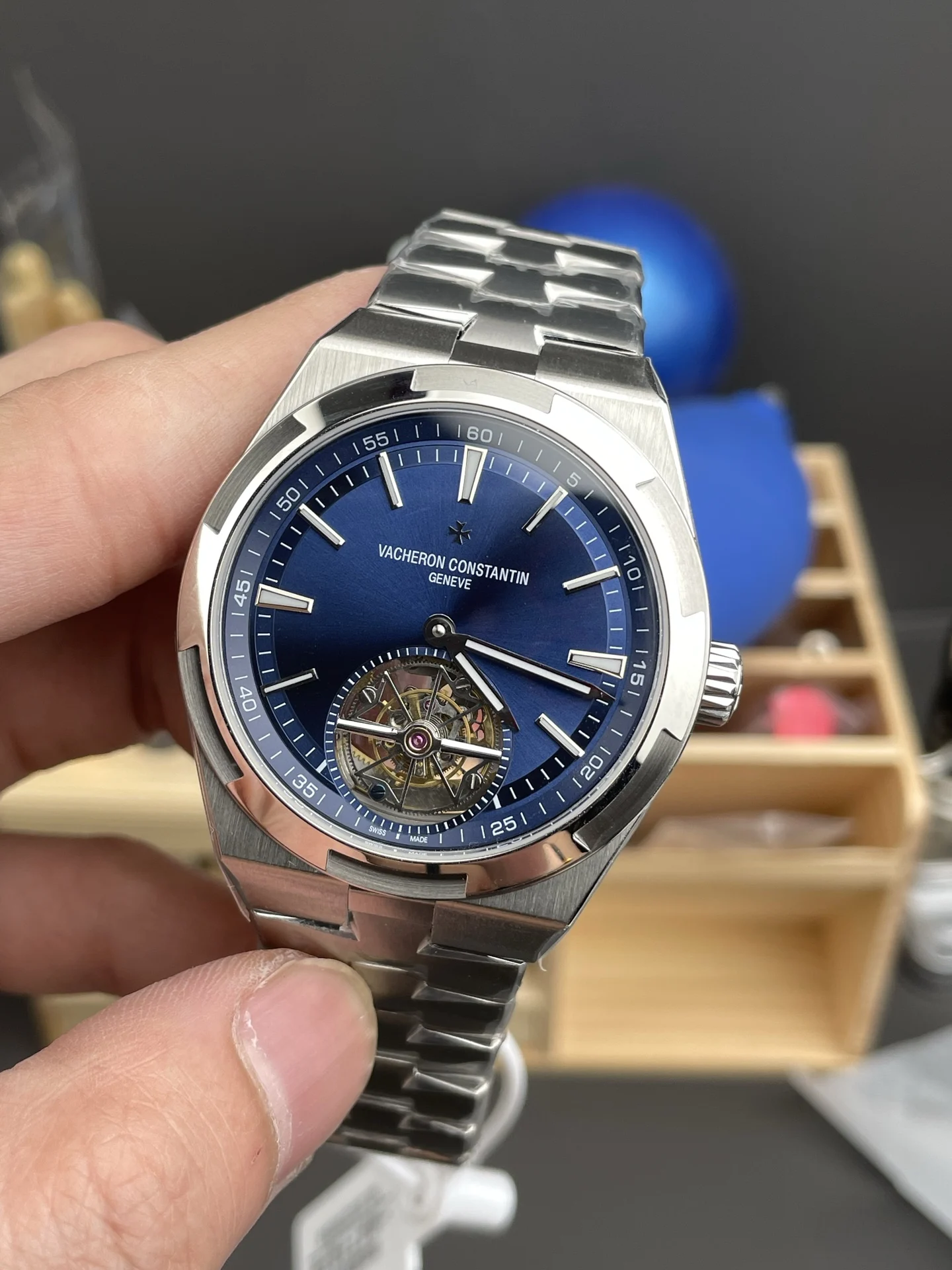 Vacheron Constantin Overseas Tourbillon Blue Dial 42.5mm