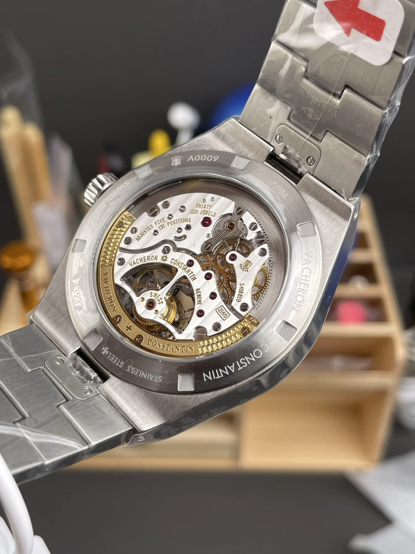 Vacheron Constantin Overseas Tourbillon Blue Dial 42.5mm — photographed off the sweep