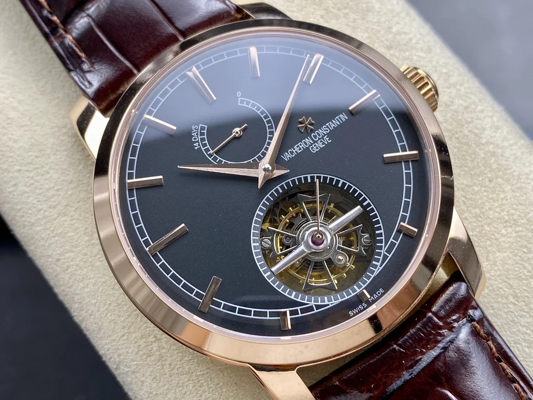 Vacheron Constantin Patrimony Tourbillon Rose Gold Silver Dial 42mm β photographed off the sweep