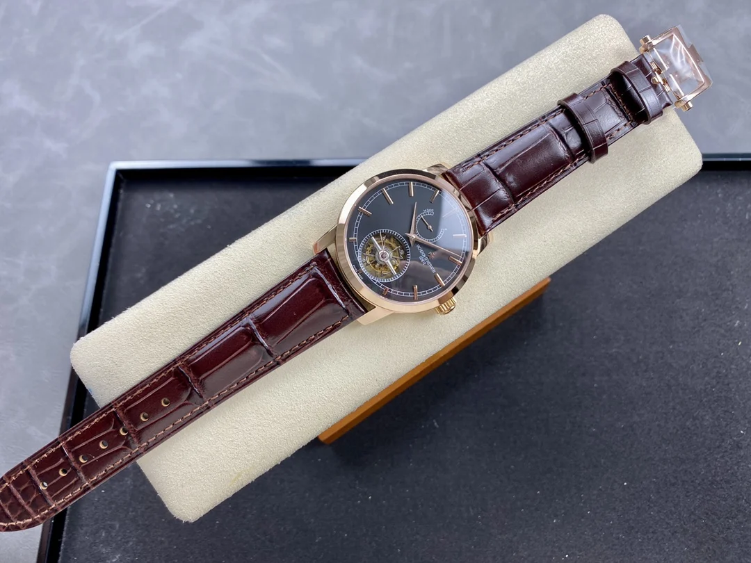 Vacheron Constantin Patrimony Tourbillon Rose Gold Silver Dial 42mm β photographed off the sweep