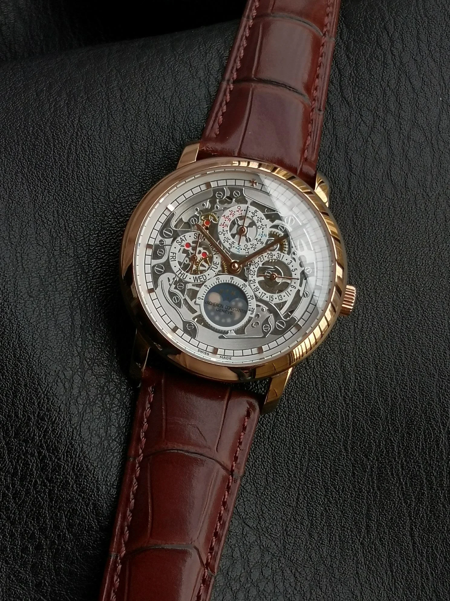 Vacheron Constantin Perpetual Calendar 41mm — photographed off the sweep