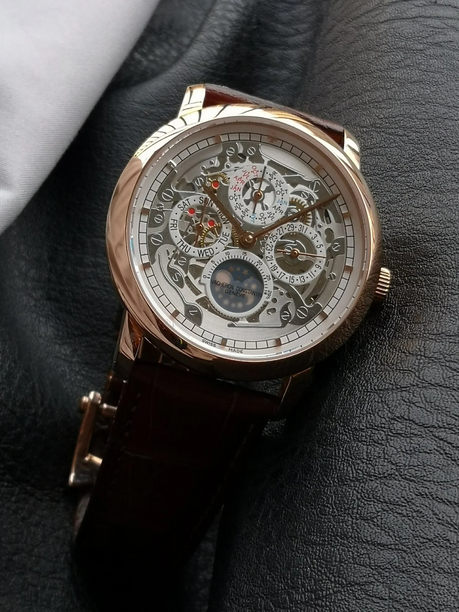 Vacheron Constantin Perpetual Calendar 41mm — photographed off the sweep