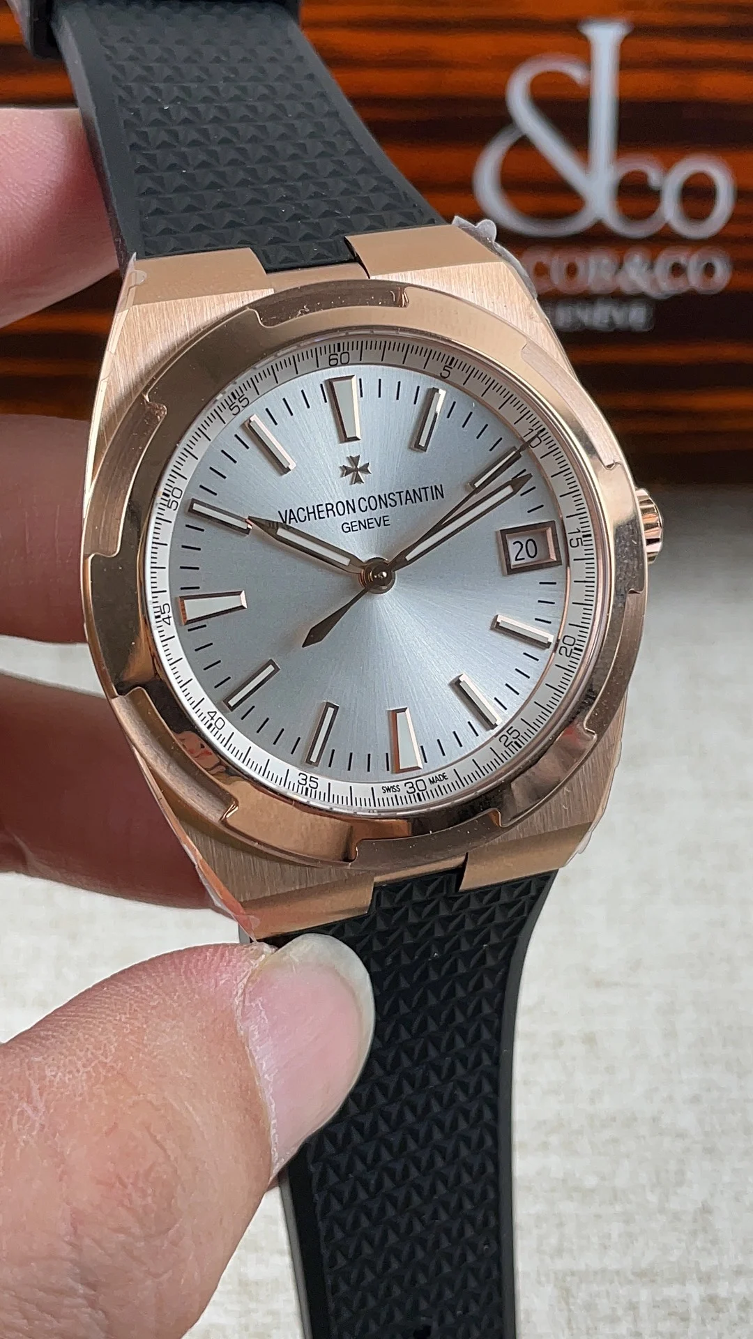 Vacheron Constantin Rose Gold — photographed off the sweep