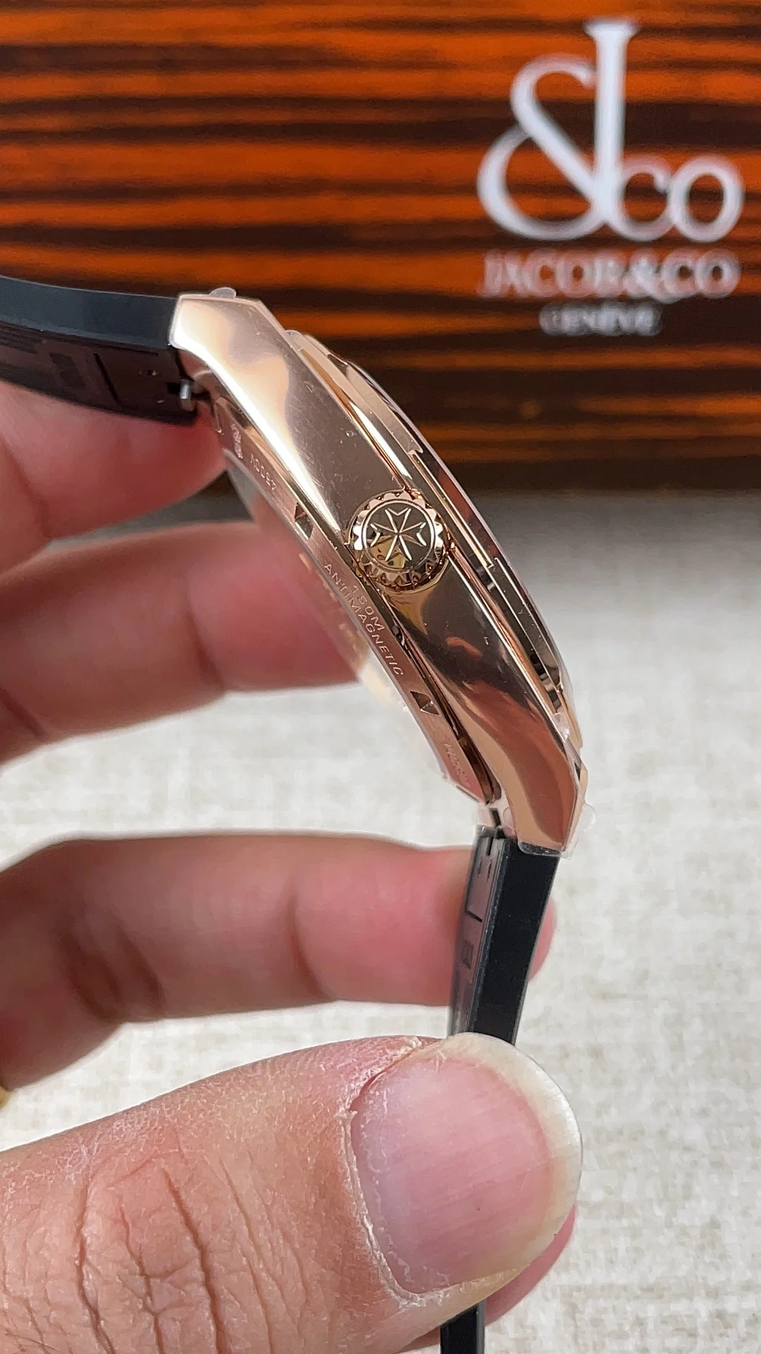 Vacheron Constantin Rose Gold — photographed off the sweep