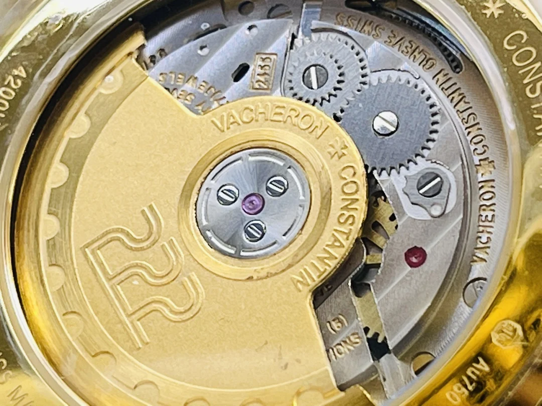 Vacheron Constantin Rose Gold Silver Dial — photographed off the sweep