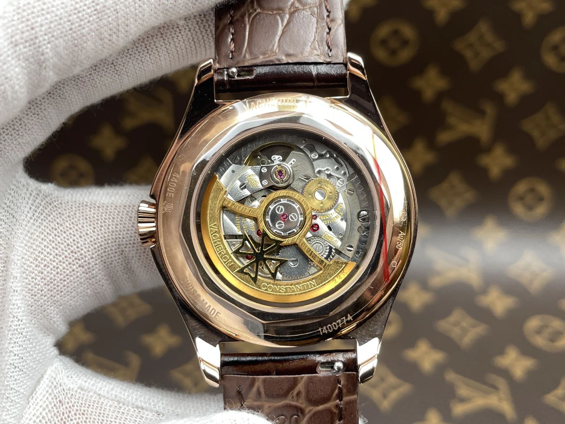 Vacheron Constantin Rose Gold — photographed off the sweep