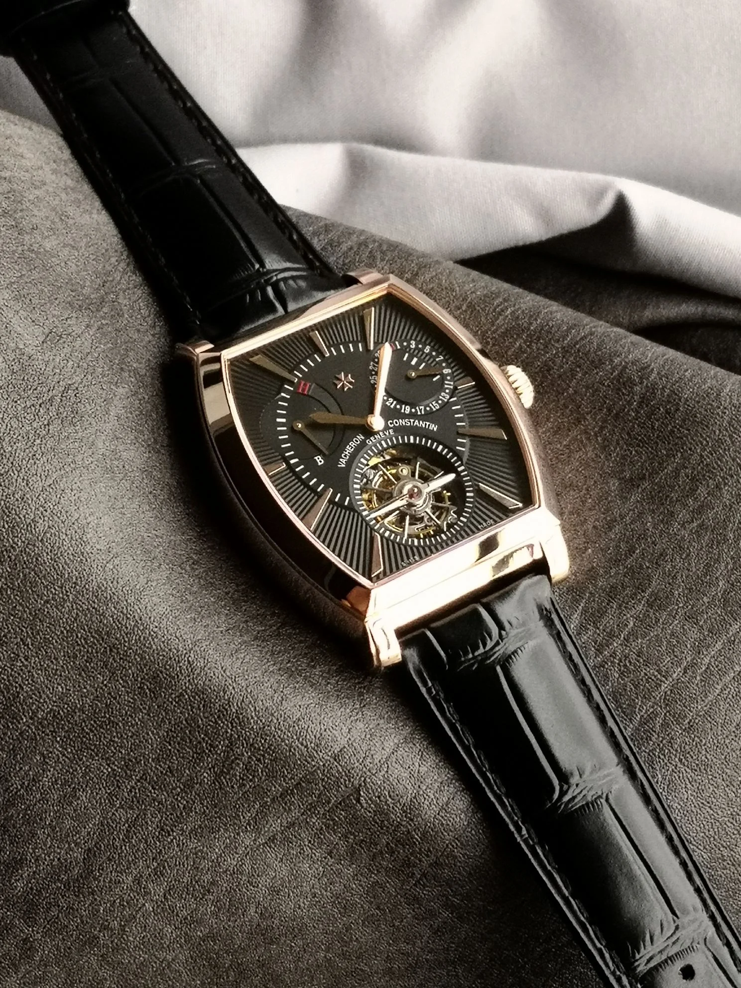 Vacheron Constantin Tourbillon Platinum — photographed off the sweep