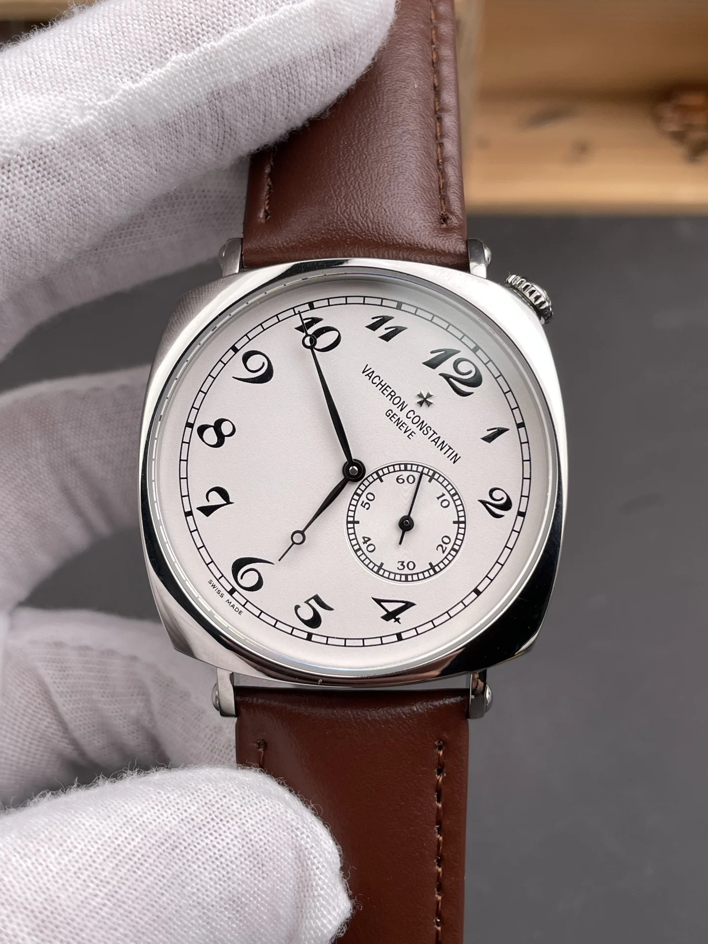 Vacheron Constantin White Dial — photographed off the sweep