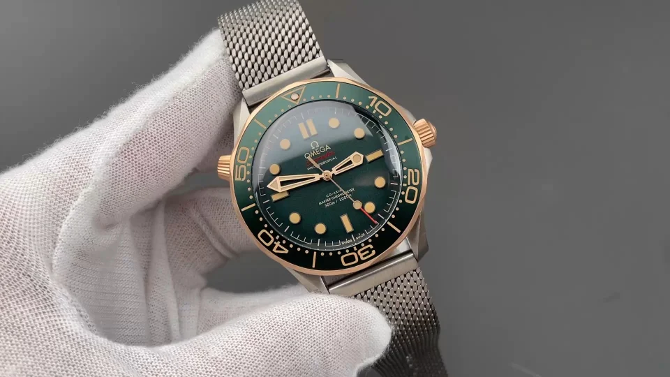 VS No Time to Die 007 bronze titanium case / 42mm / 2824 movement — photographed off the sweep