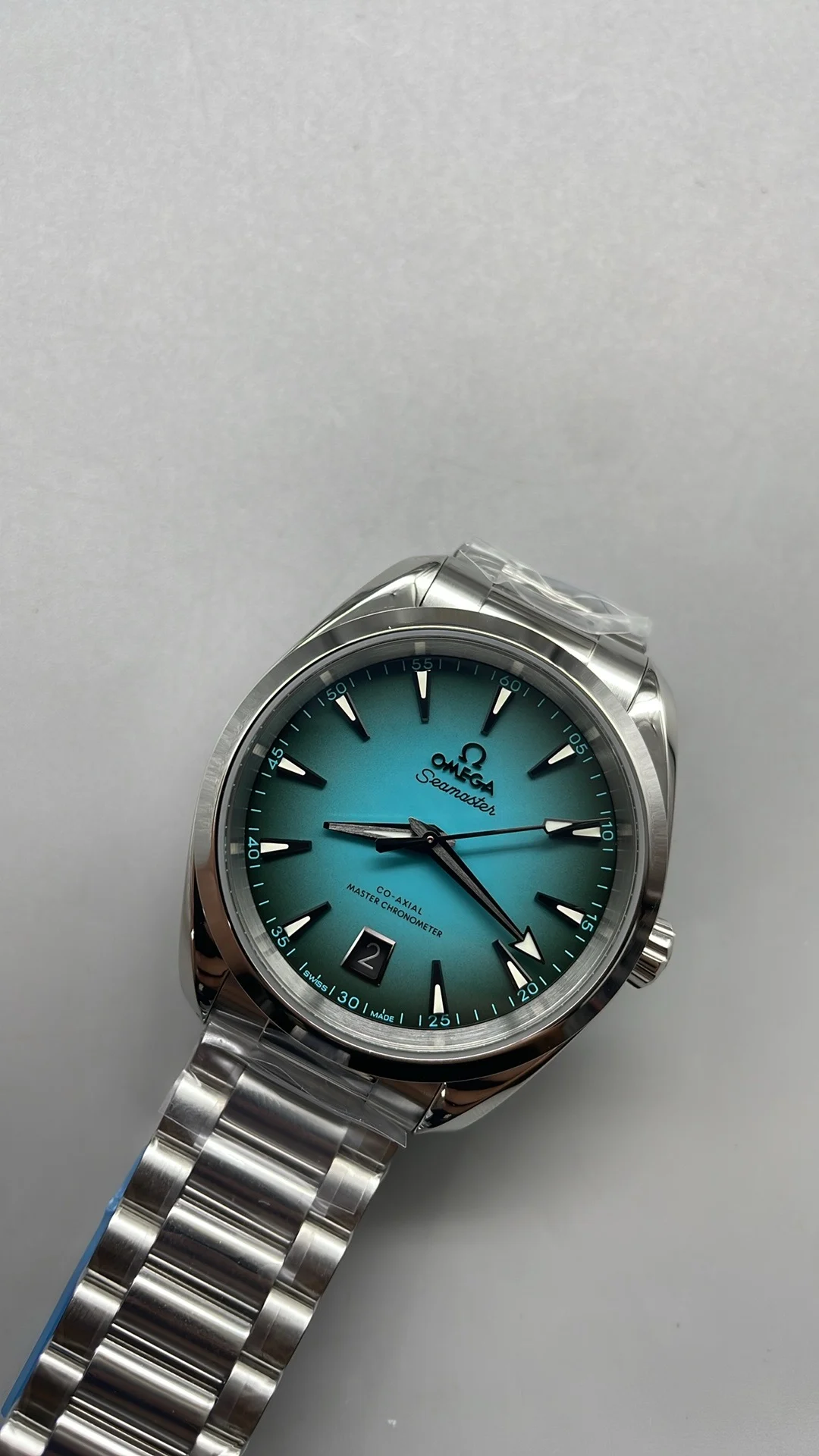 VSF, 38mm, teak and turquoise — photographed off the sweep