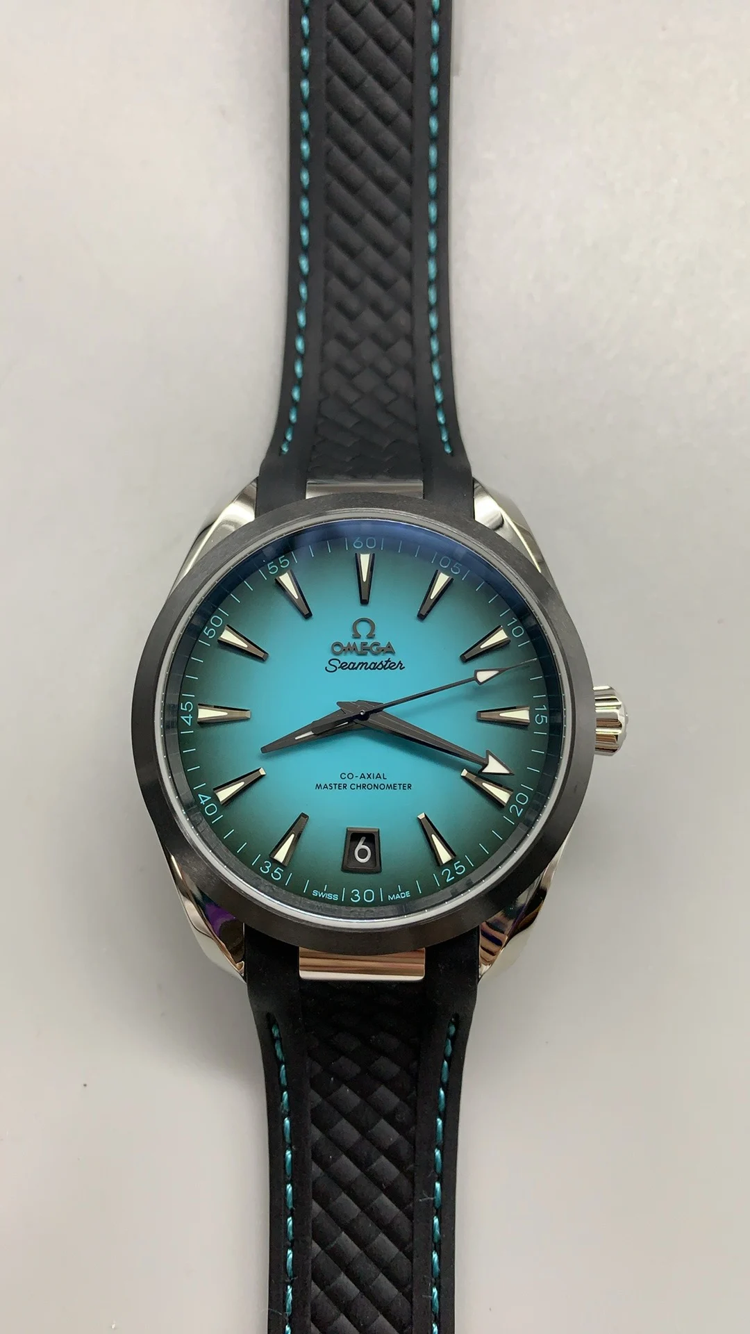 Vsf, 41mm, teak and turquoise, 8900