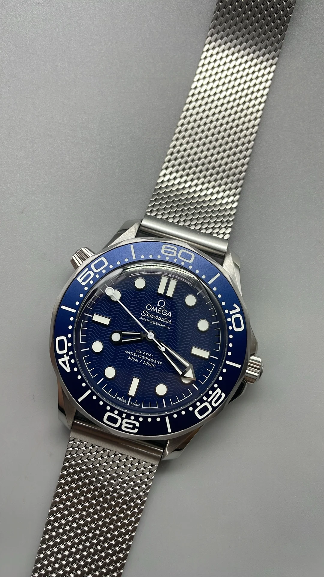 VSF, Flawless Blue, 007, New Movement — photographed off the sweep
