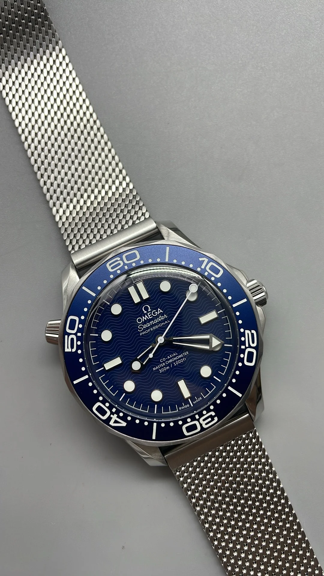 VSF, Flawless Blue, 007, New Movement — photographed off the sweep