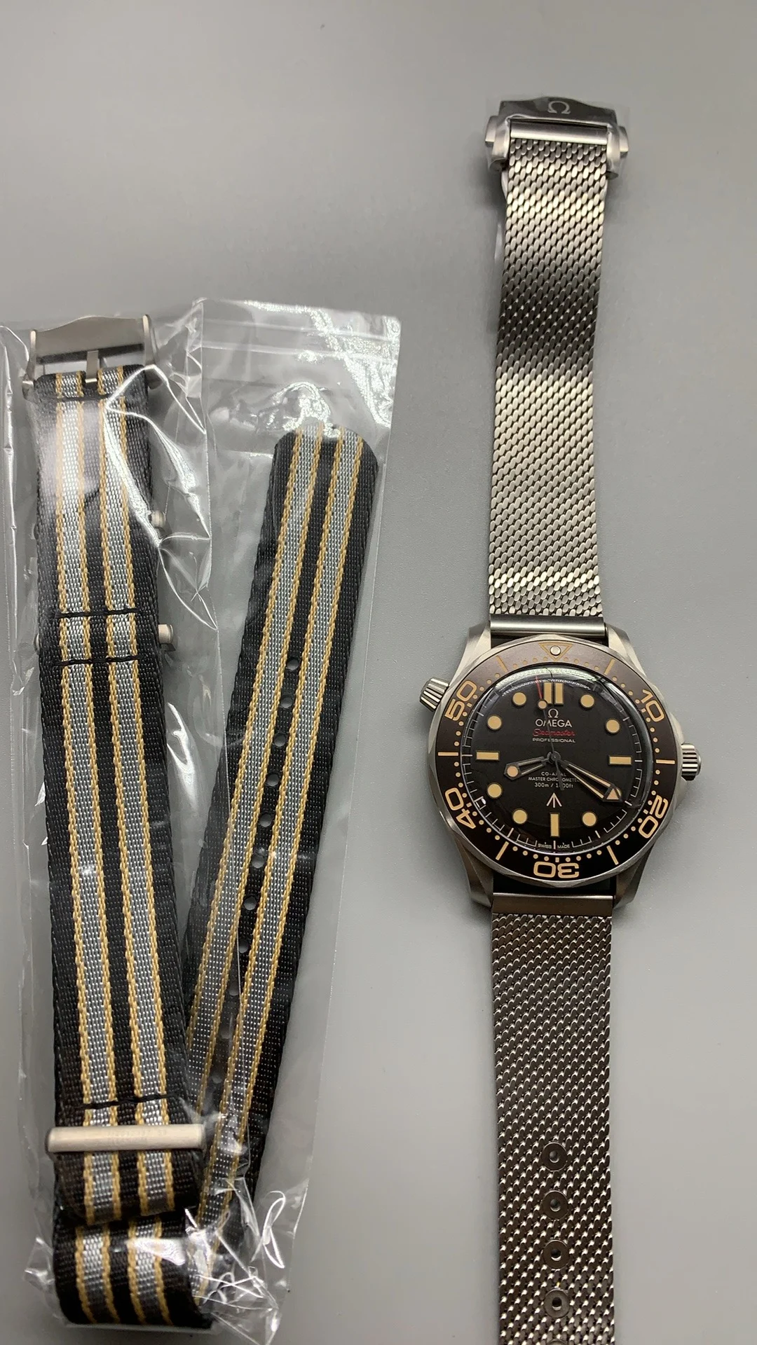 VSF, flawless titanium, 007, new movement, new strand — photographed off the sweep