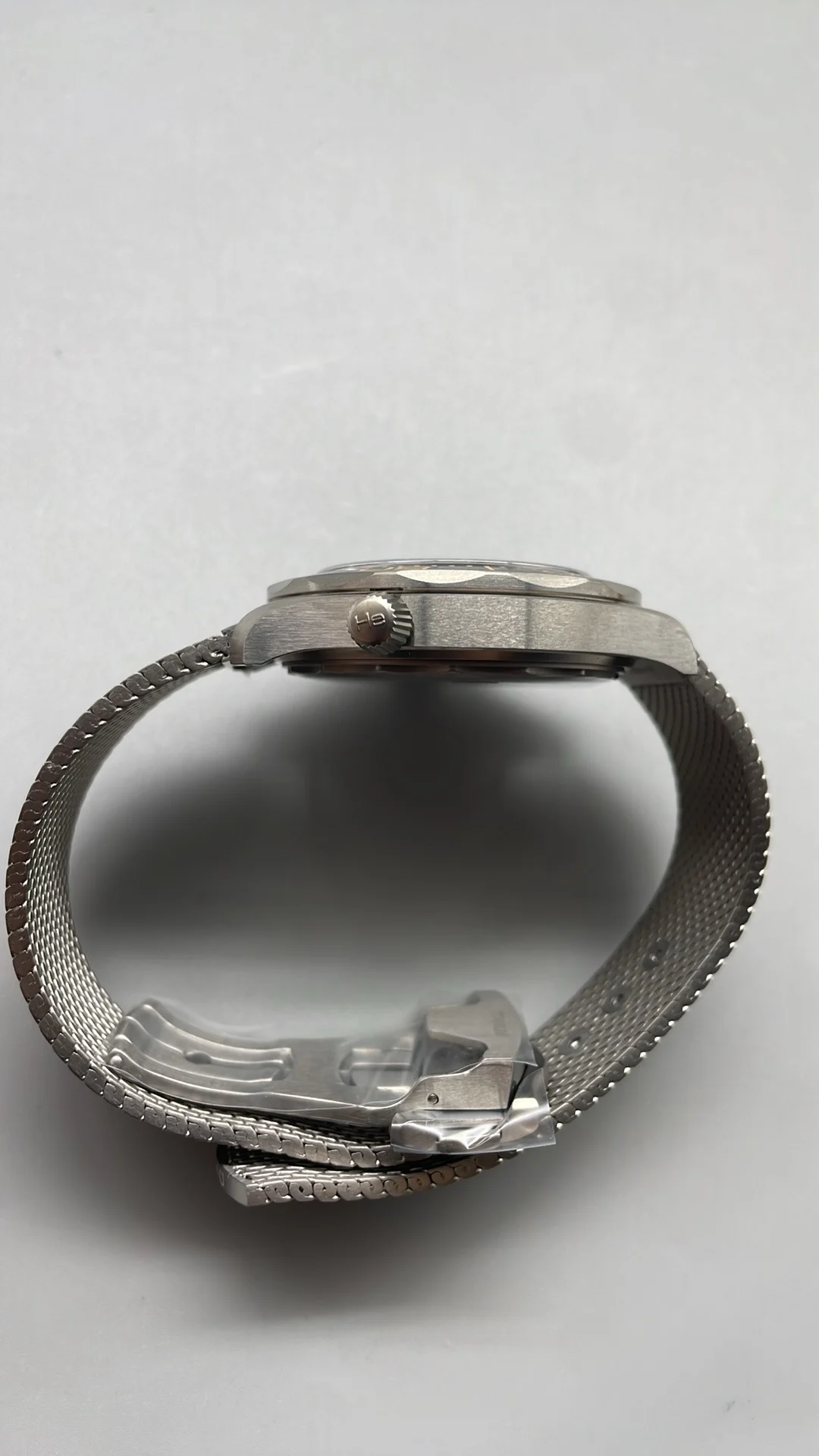 VSF, titanium, 007 flawless, new movement, new strap — photographed off the sweep