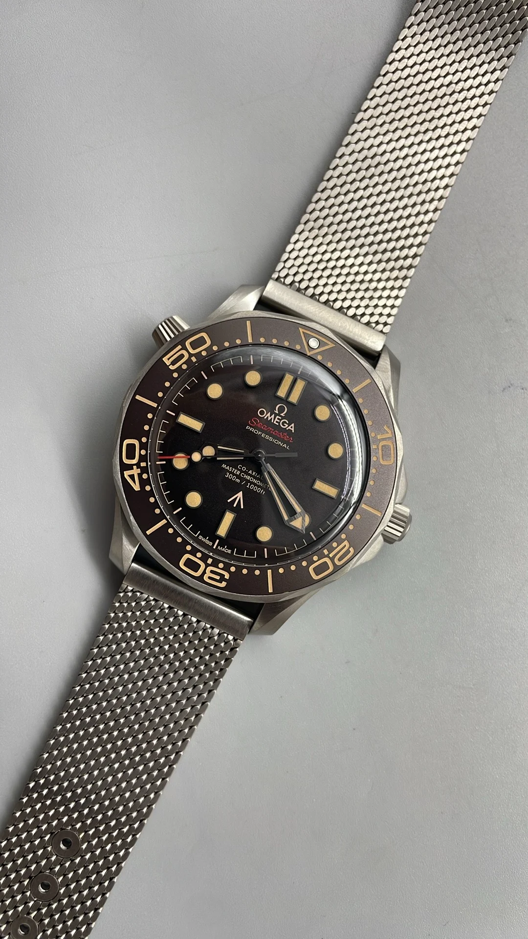 VSF, Titanium, 007, Flawless, New Movement — photographed off the sweep