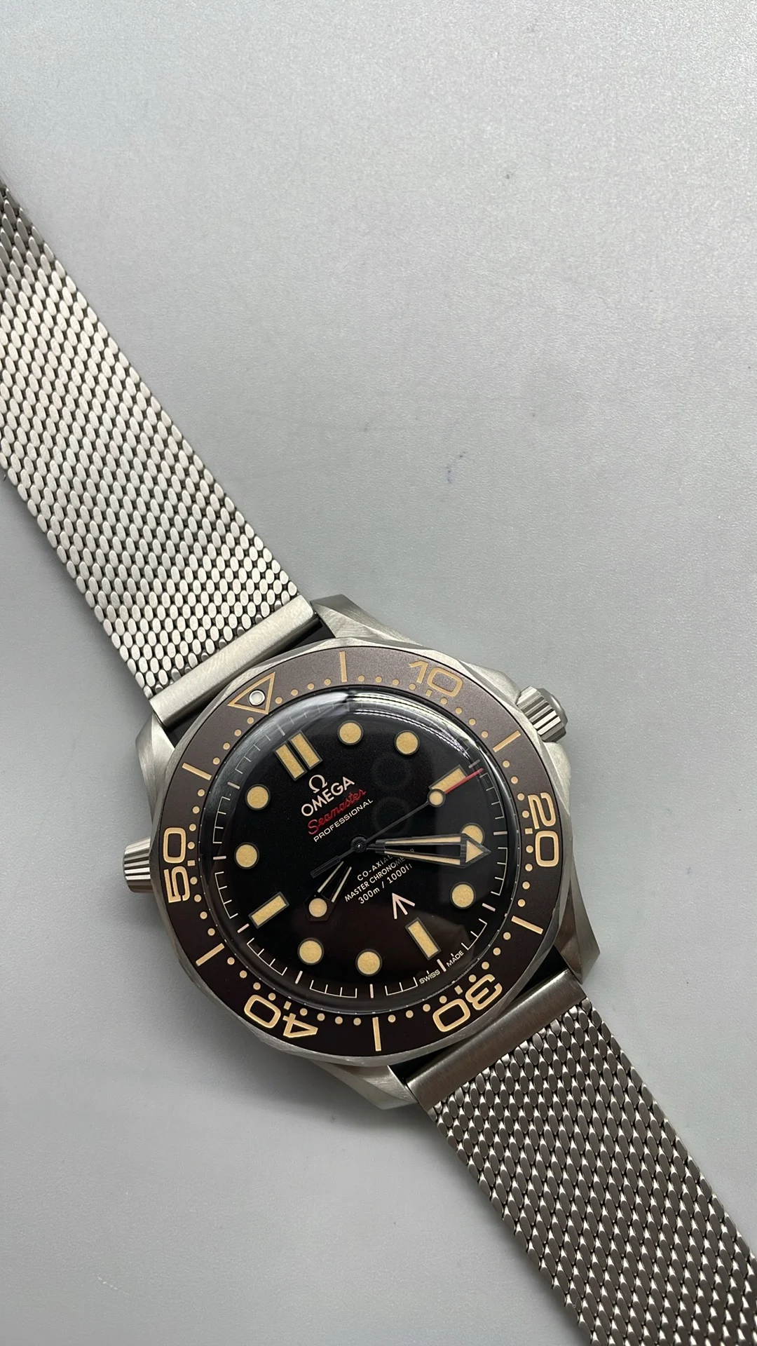 VSF, Titanium, 007, Flawless, New Movement — photographed off the sweep